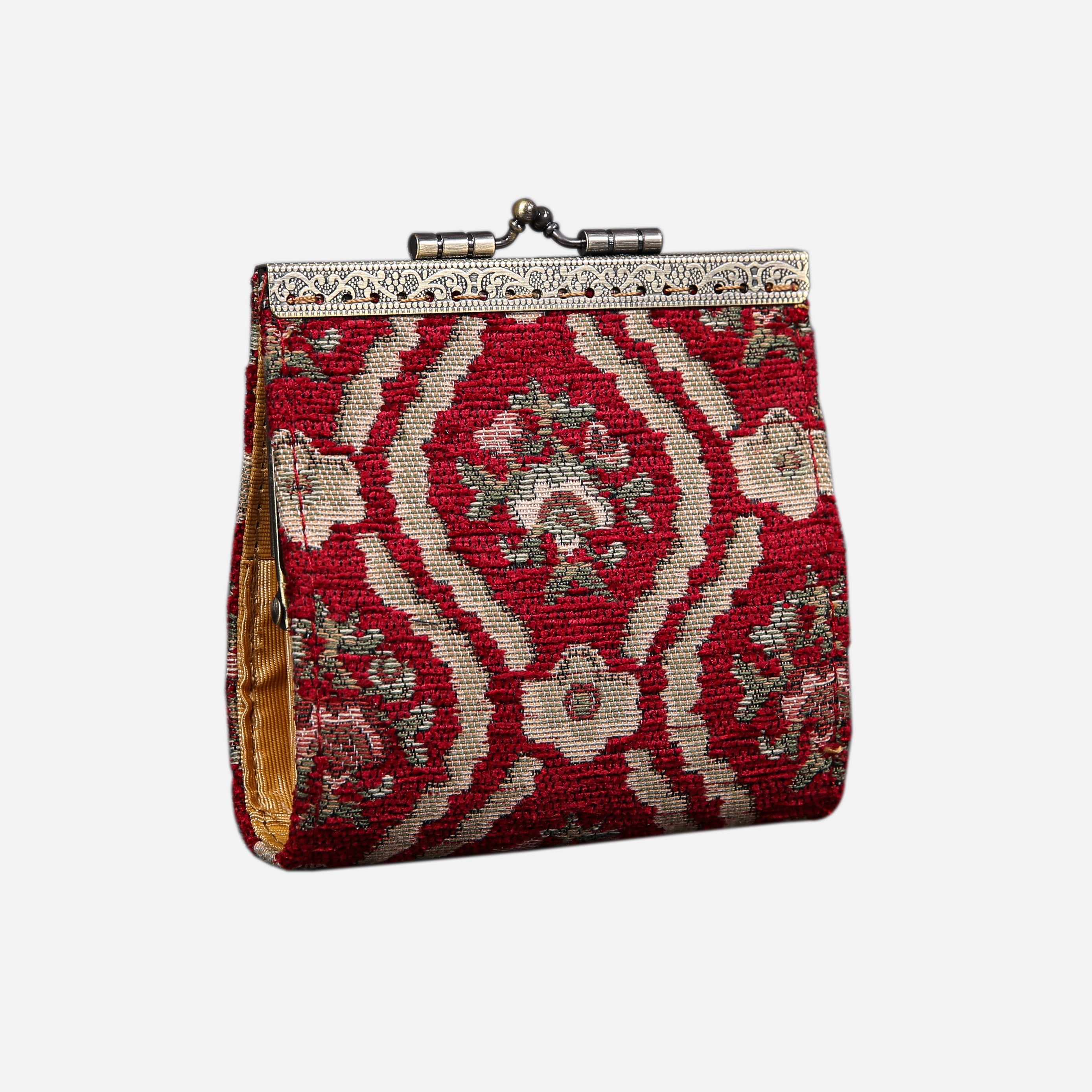 Traditional Red Card Wallet MCW Handmade-1