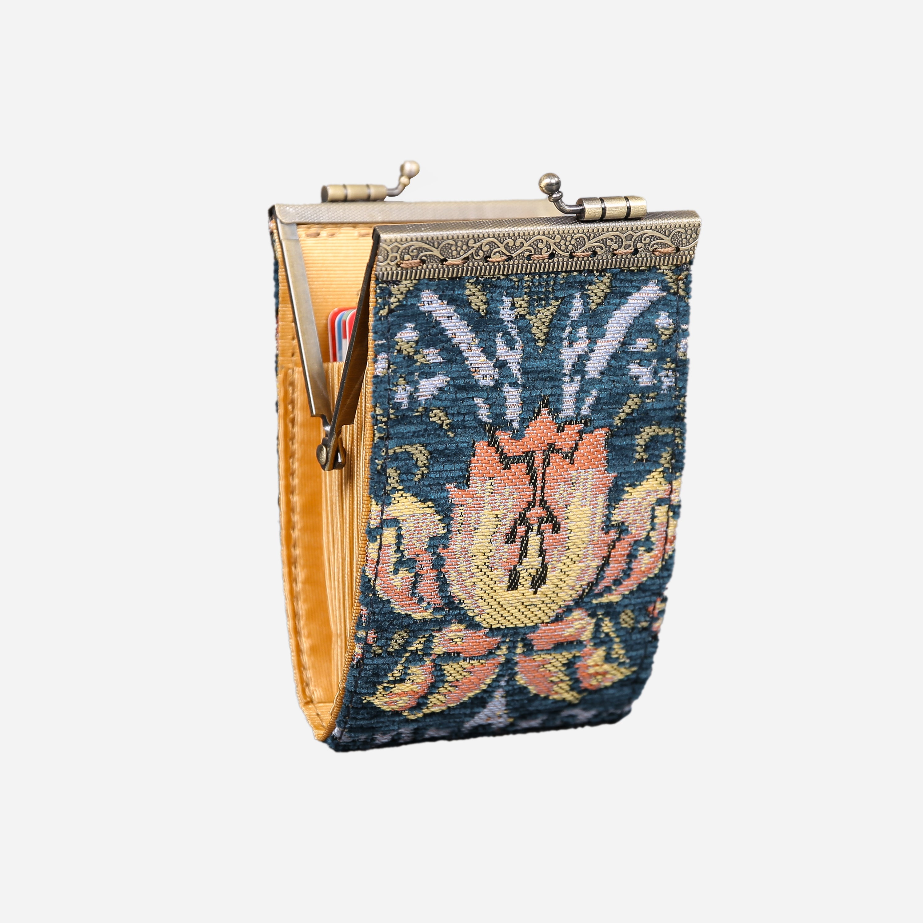 William Morris Strawberry Thief Card Wallet MCW Handmade-5