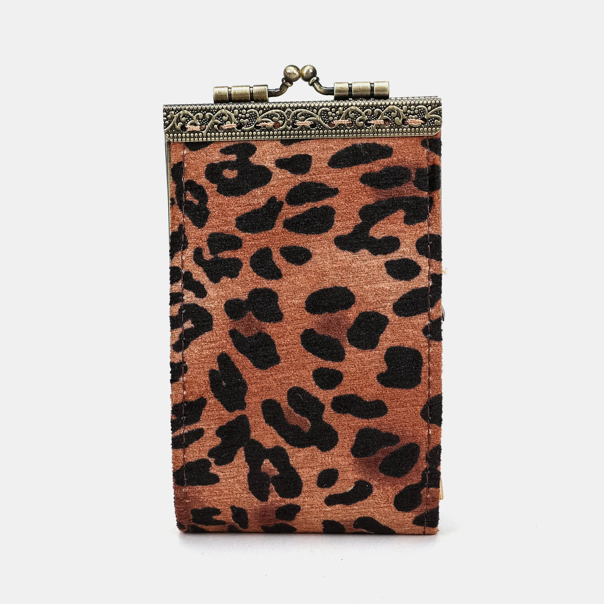 Leopard Classic Card Wallet Carpetbag of America 11 slots