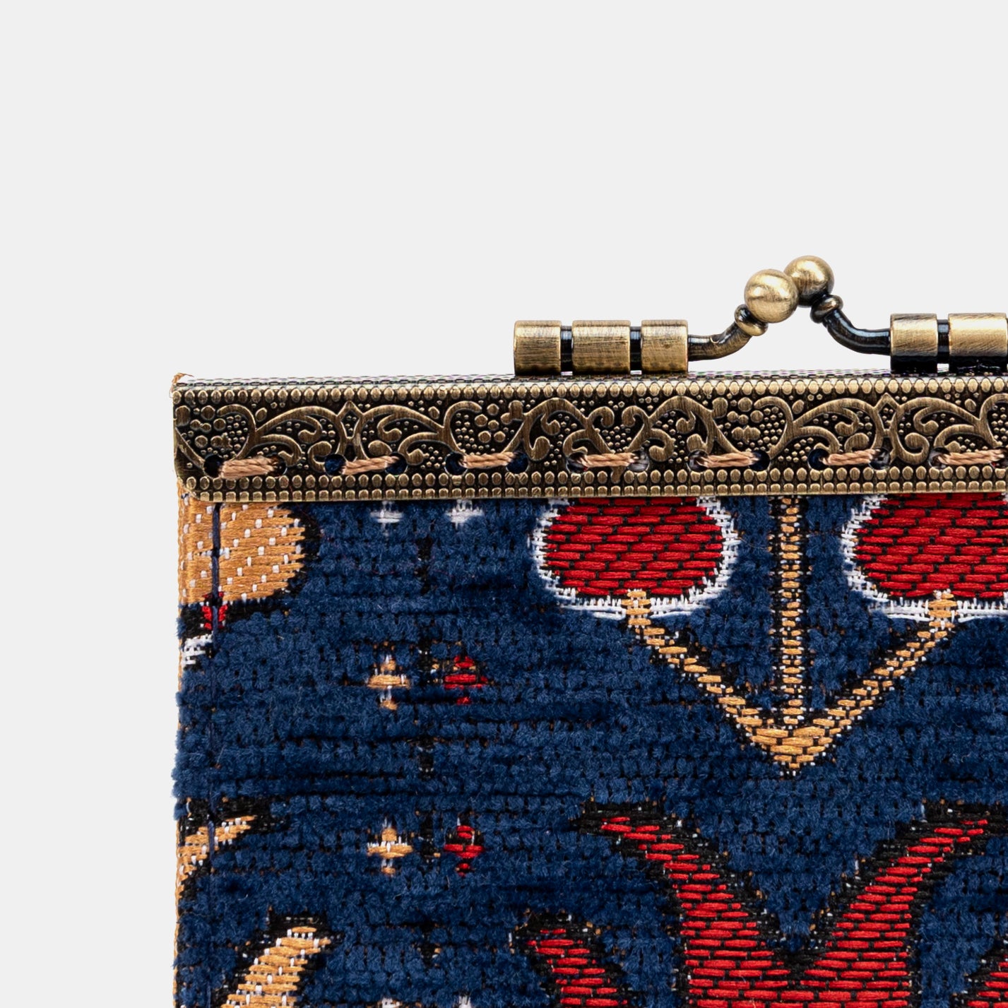 Opium Poppy  Card Wallet Carpetbag buckle