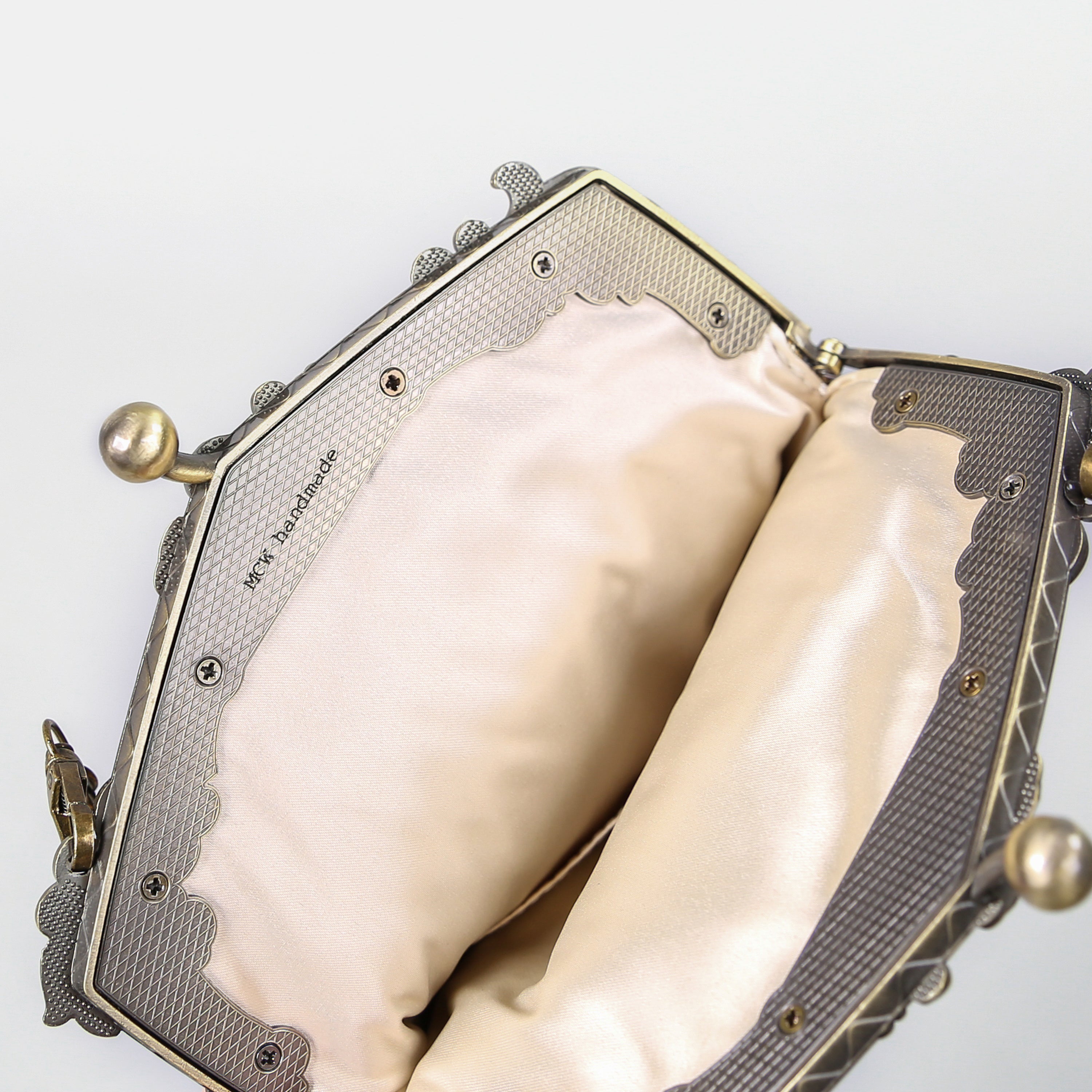 Spring Valley Mint Chatelaine Purse Large carpet bag MCW Handmade-4