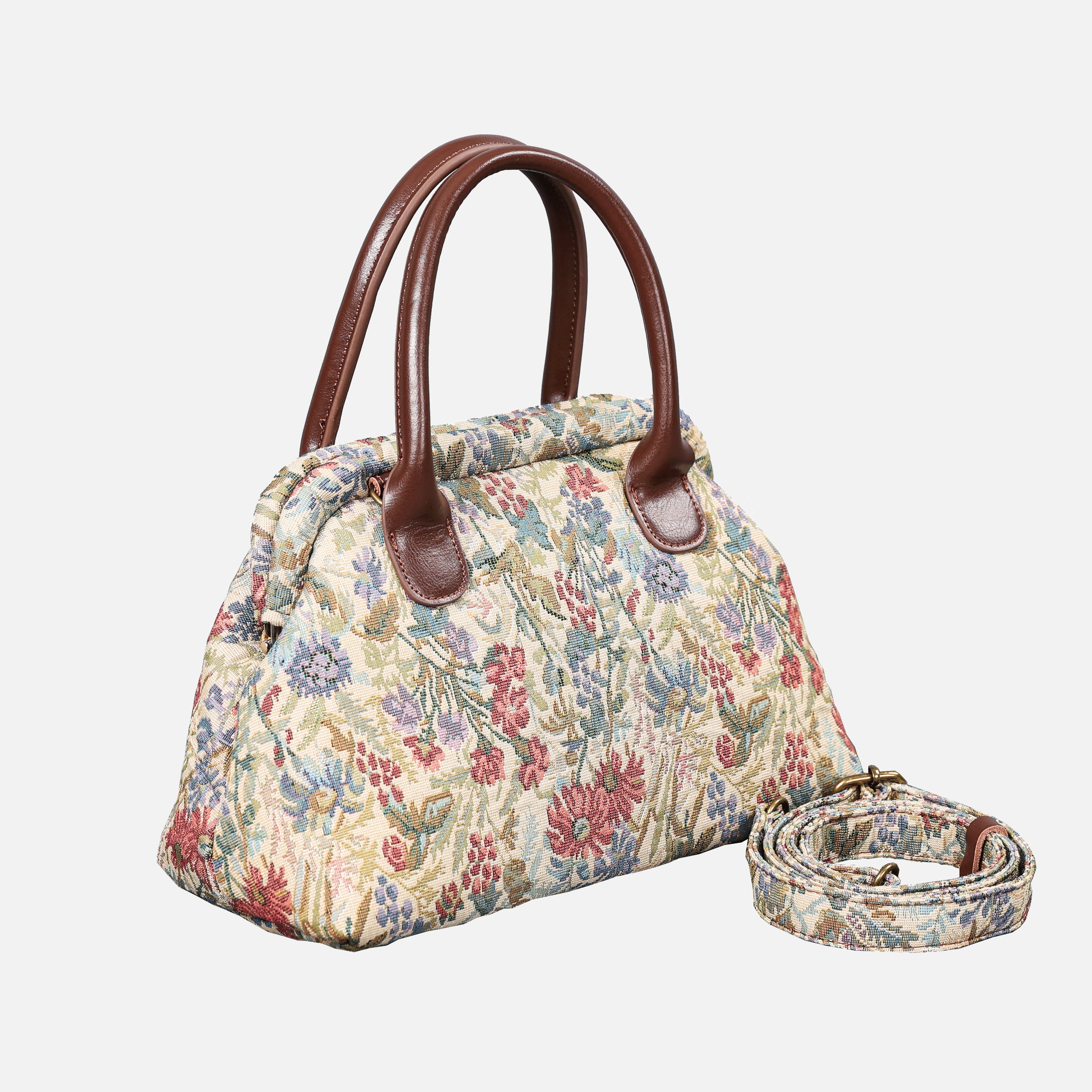 Spring Valley Mint Carpet Satchel carpet bag MCW Handmade-1