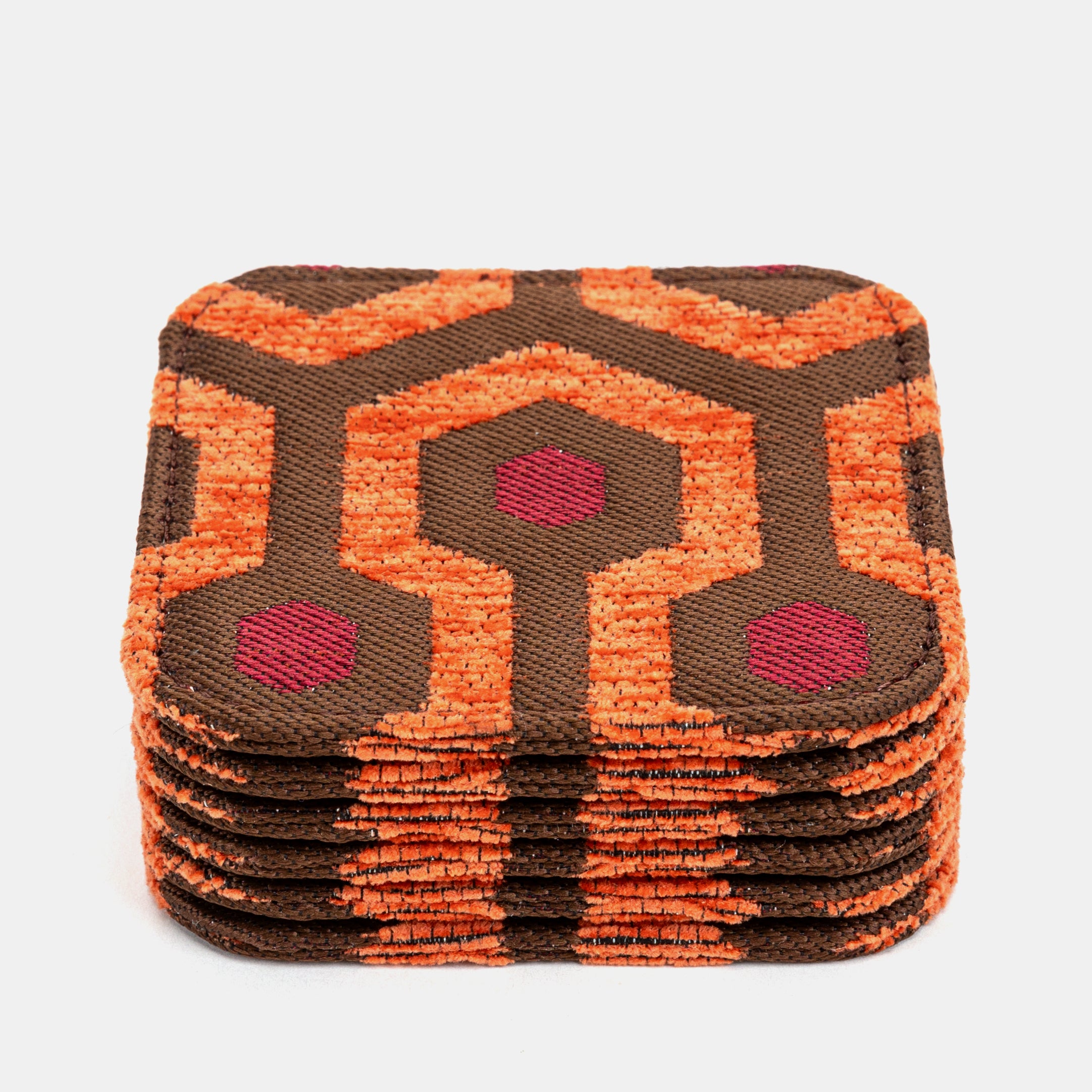 "The Shining" Overlook Hotel Square Coaster Set with holder of America coasters only
