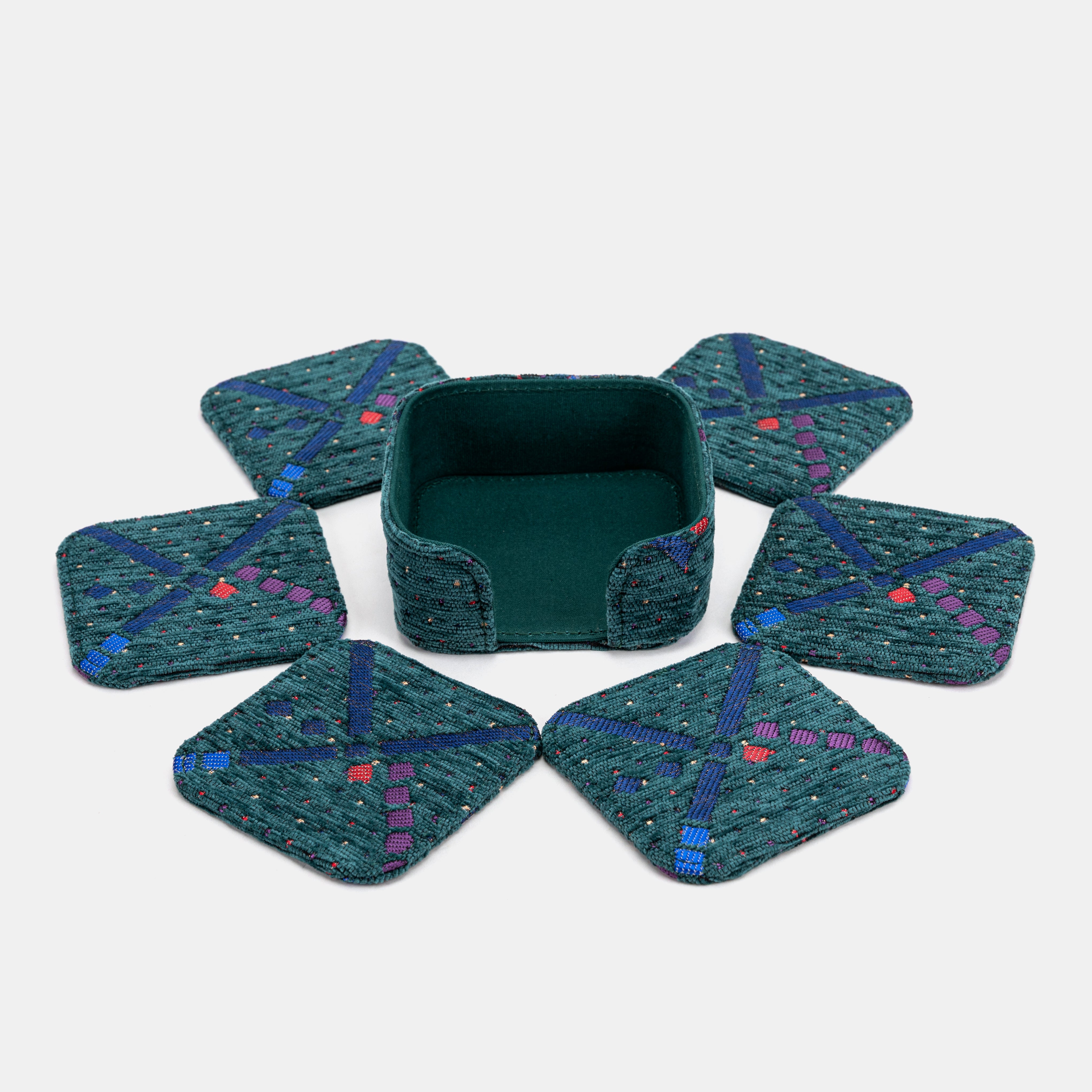 PDX Portland Airport Square Coaster Set with holder of America 6 pcs and holder