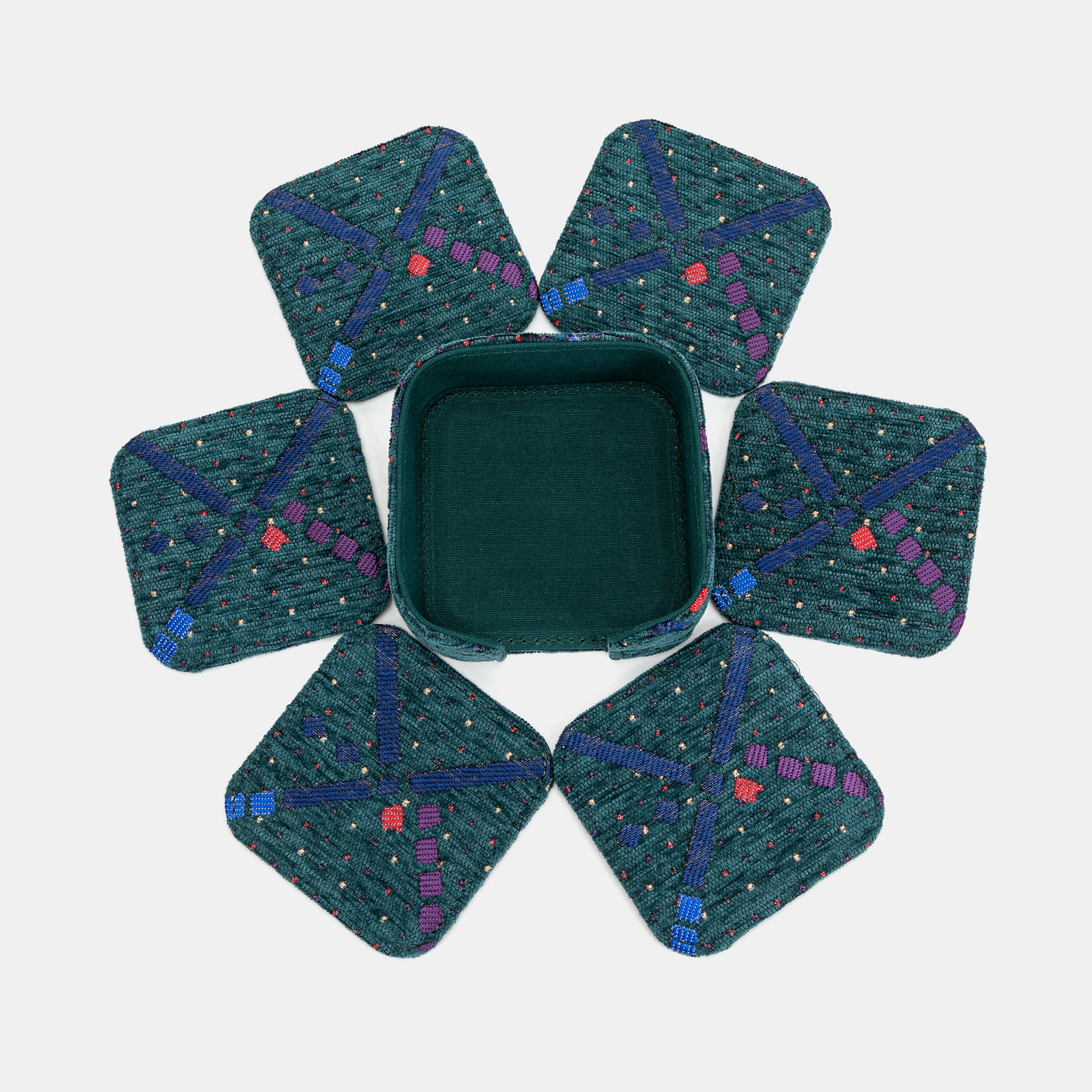 PDX Portland Airport Square Coaster Set with holder of America 6 pcs set