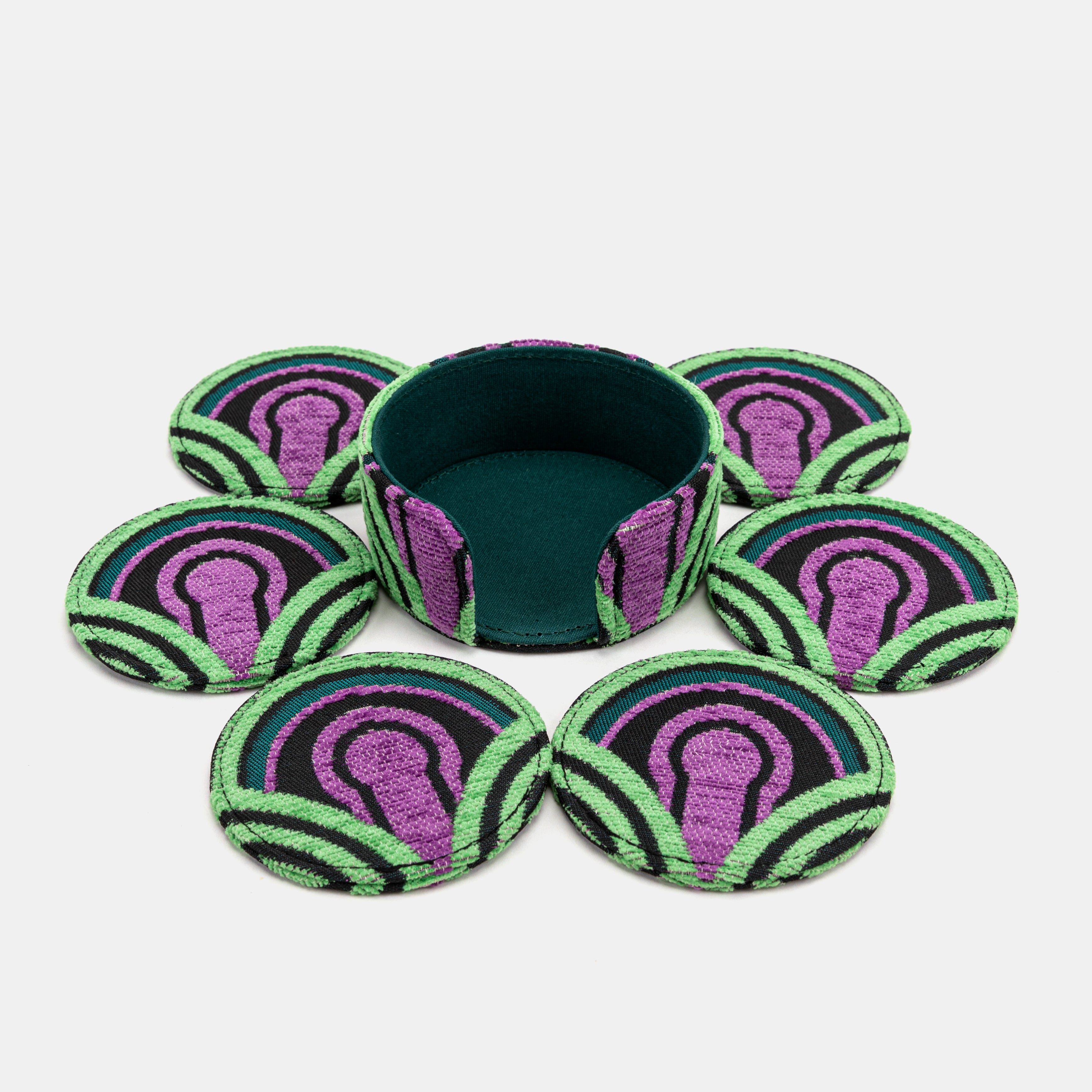 The Shining Room 237 Round Coaster Set with holder of America 6 pcs and holder