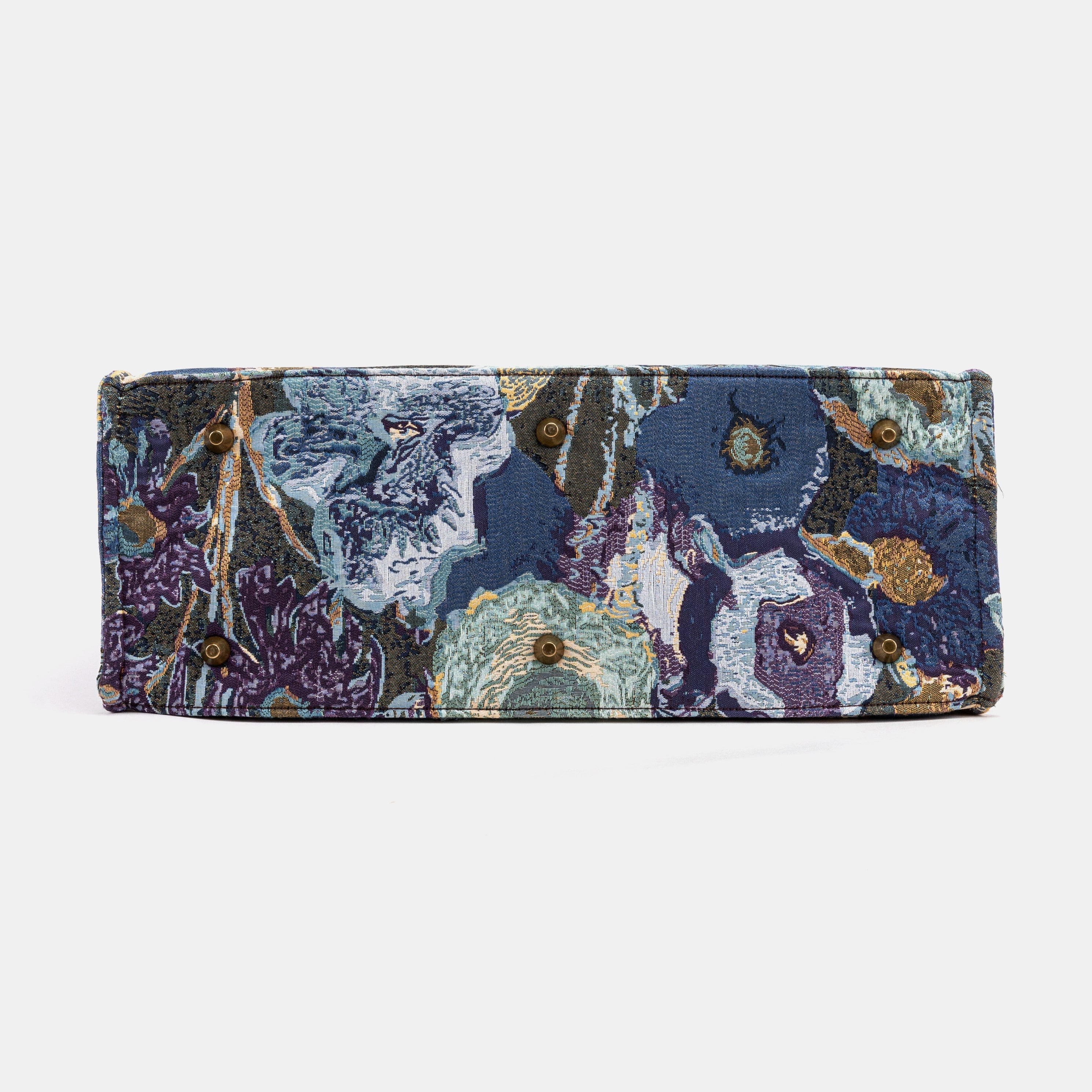 Abstract Blue Laptop Work Tote of America bottom
