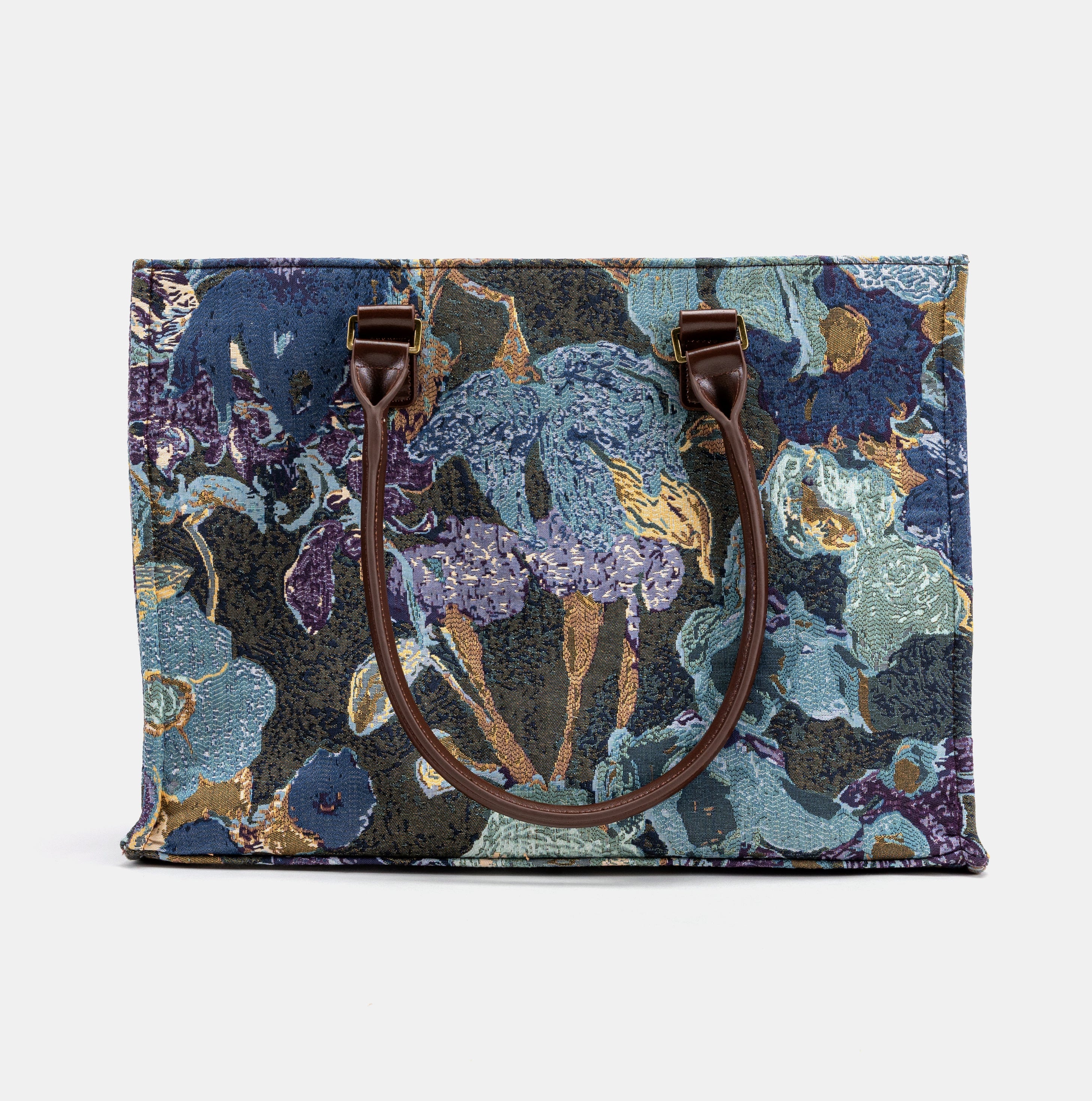 Abstract Blue Laptop Work Tote of America with straps