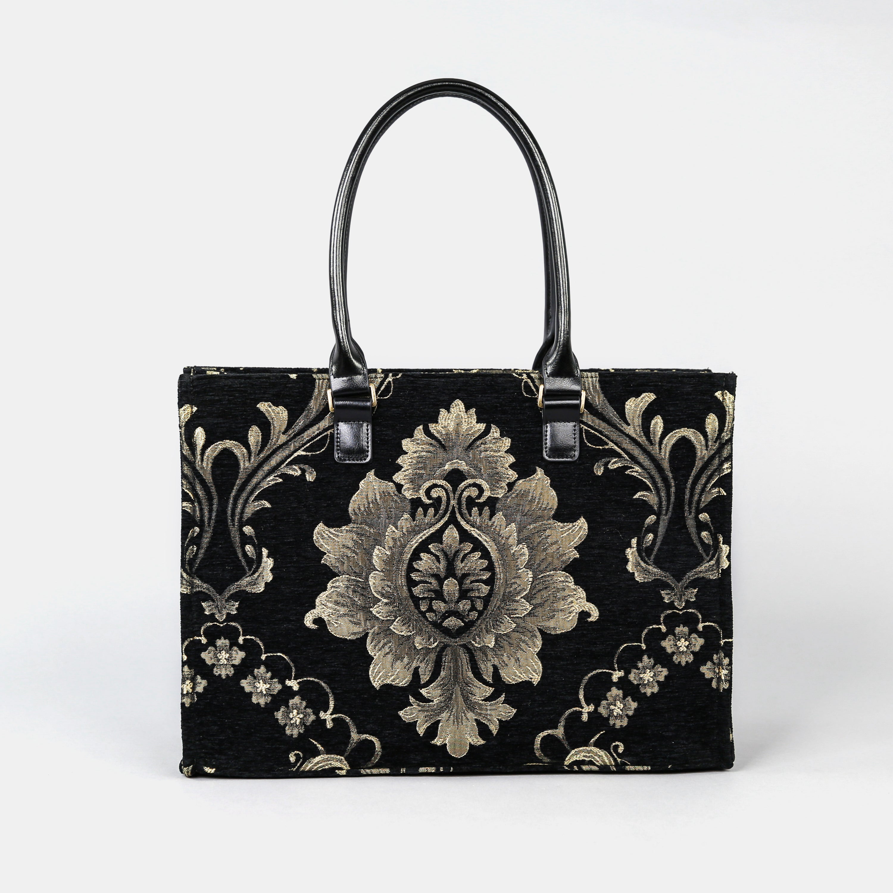 Majesty Black Laptop Work Tote  MCW Handmade