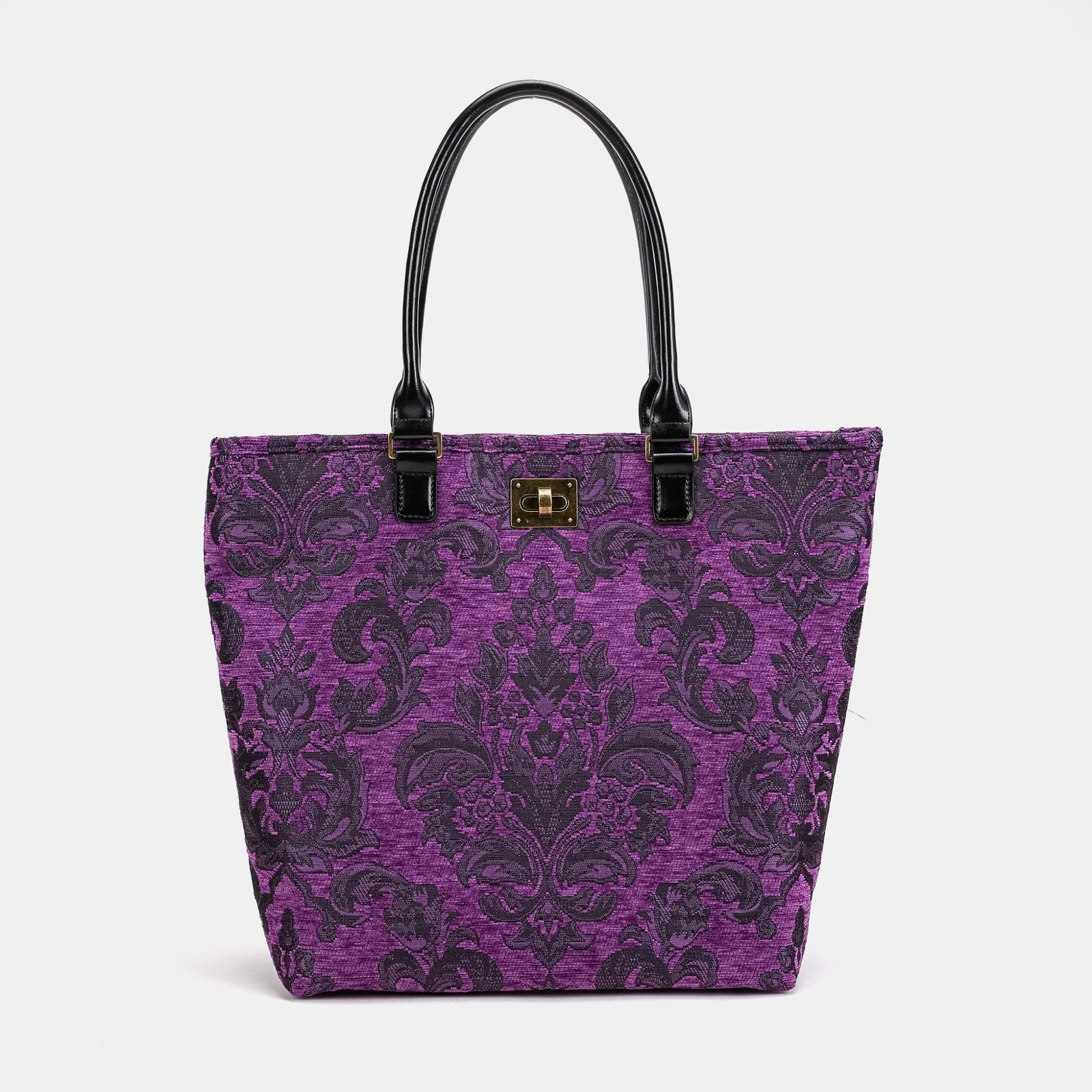 Victorian Blossom Purple Carpet Tote Shopper Carpetbag of America main
