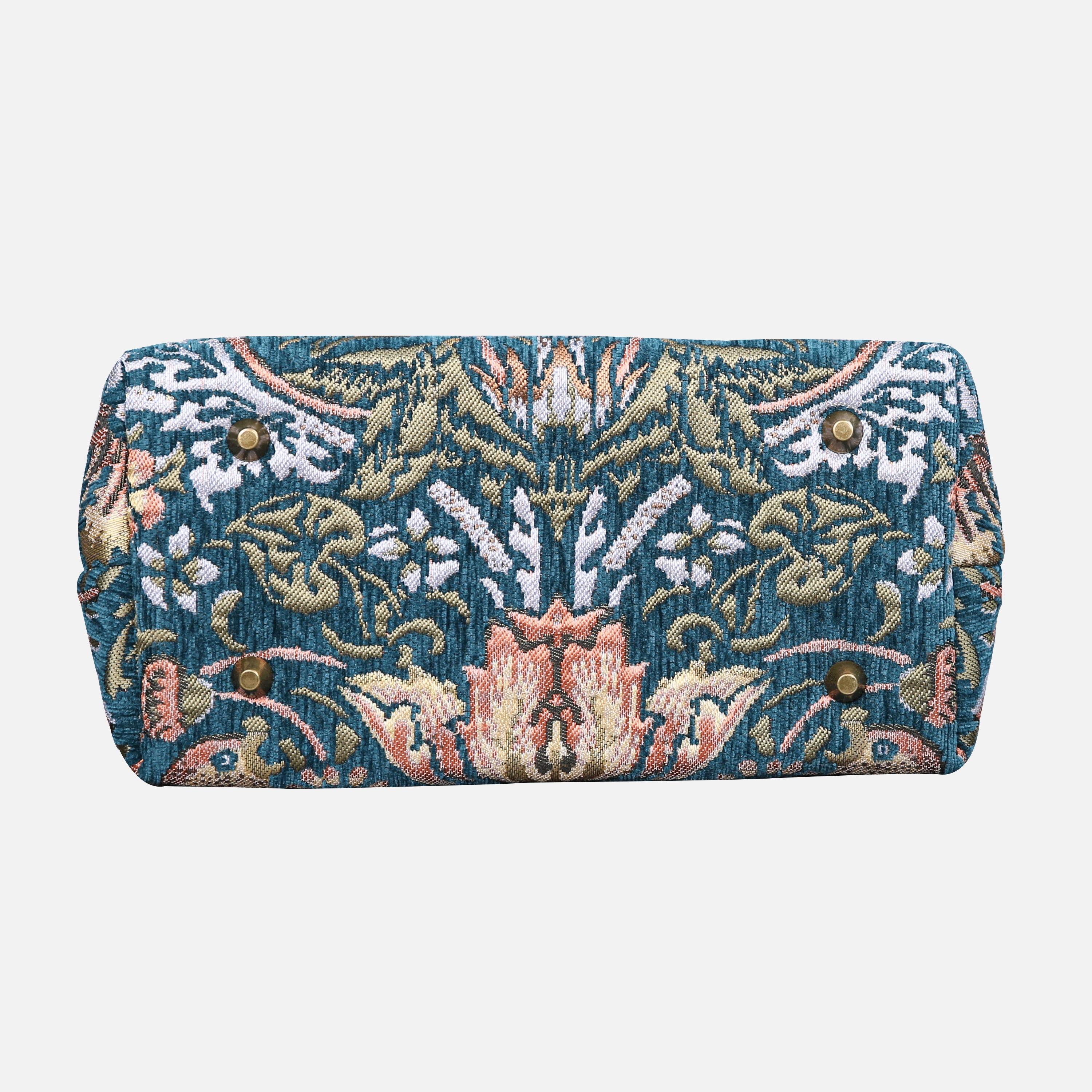 William Morris Strawberry Thief Carpet Satchel carpet bag MCW Handmade-4