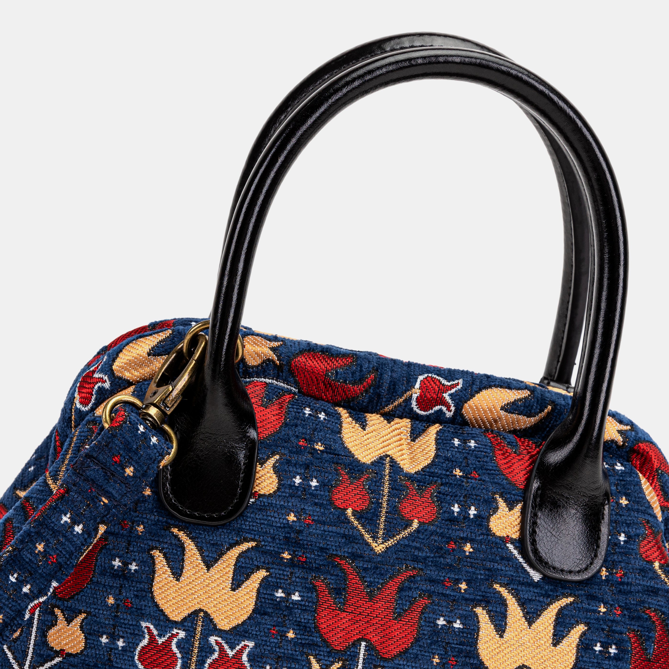 Poppy Bloom Carpet Satchel detail
