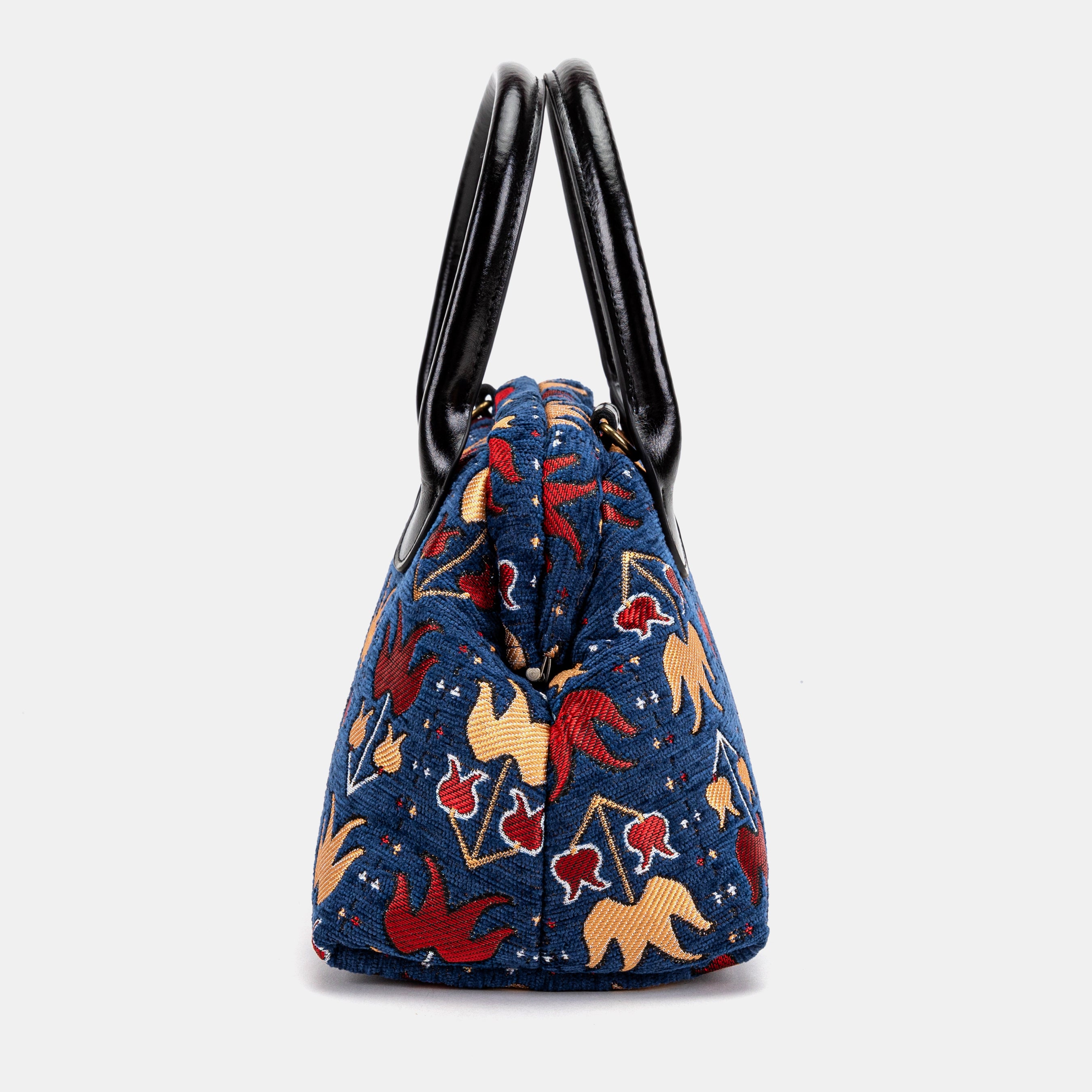 Poppy Bloom Carpet Satchel side