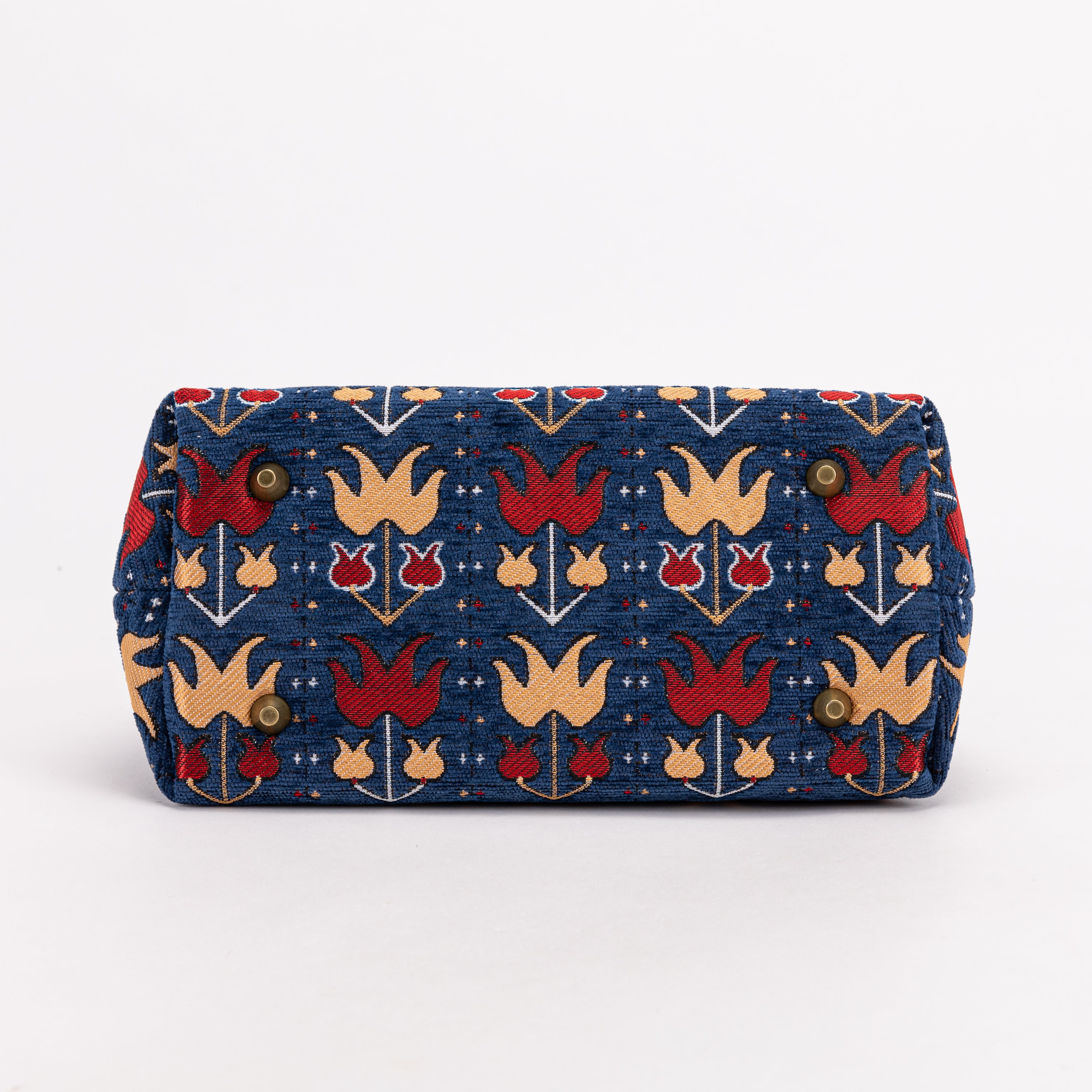 Poppy Bloom Carpet Satchel bottom