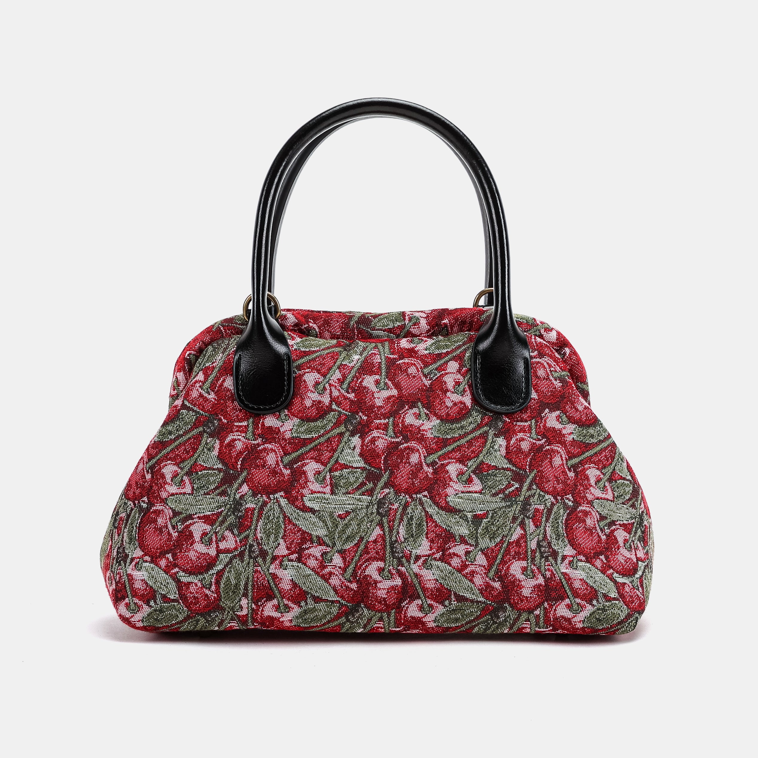 Cherry Cascade Carpet Satchel Carpetbag of America front