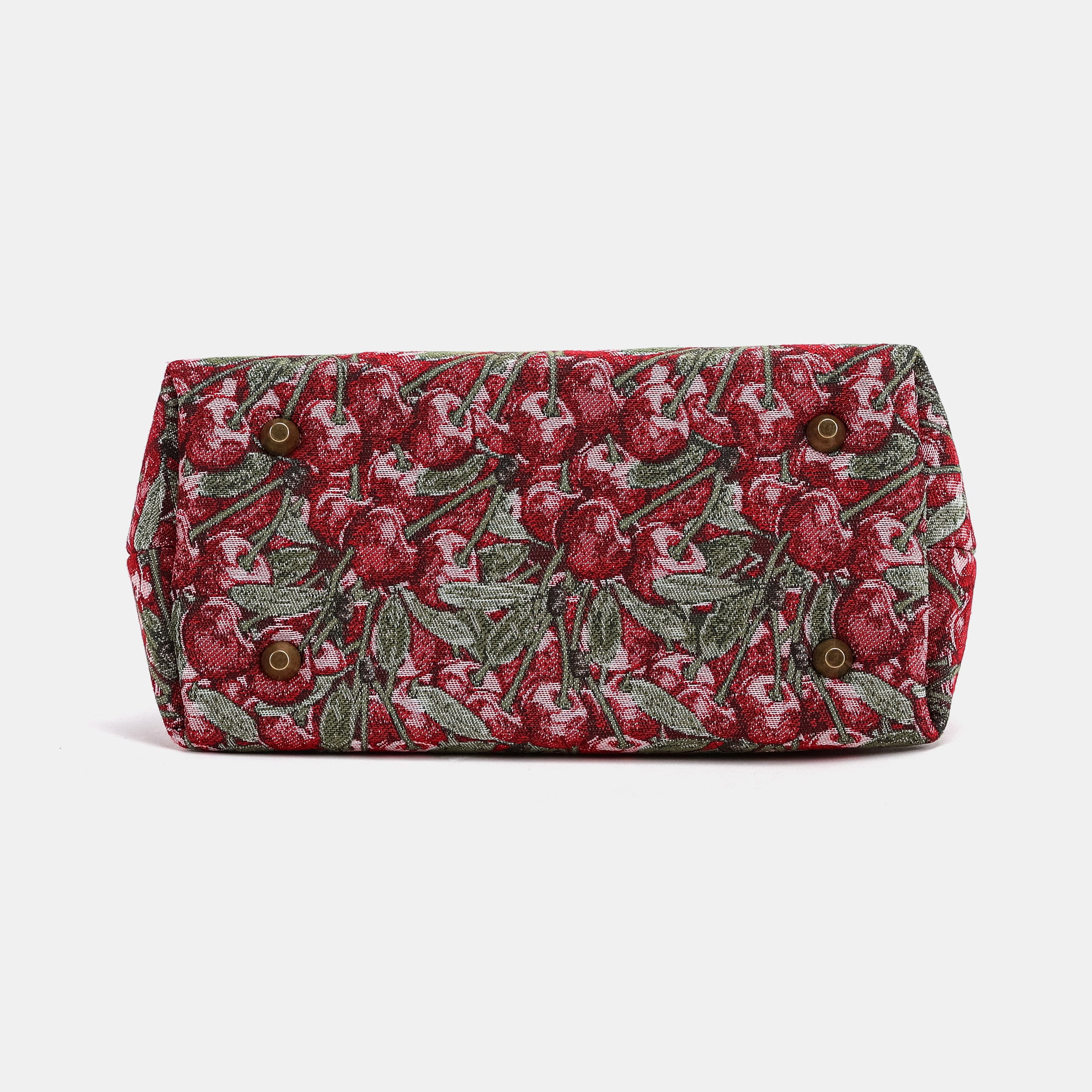 Cherry Cascade Carpet Satchel Carpetbag of America bottom