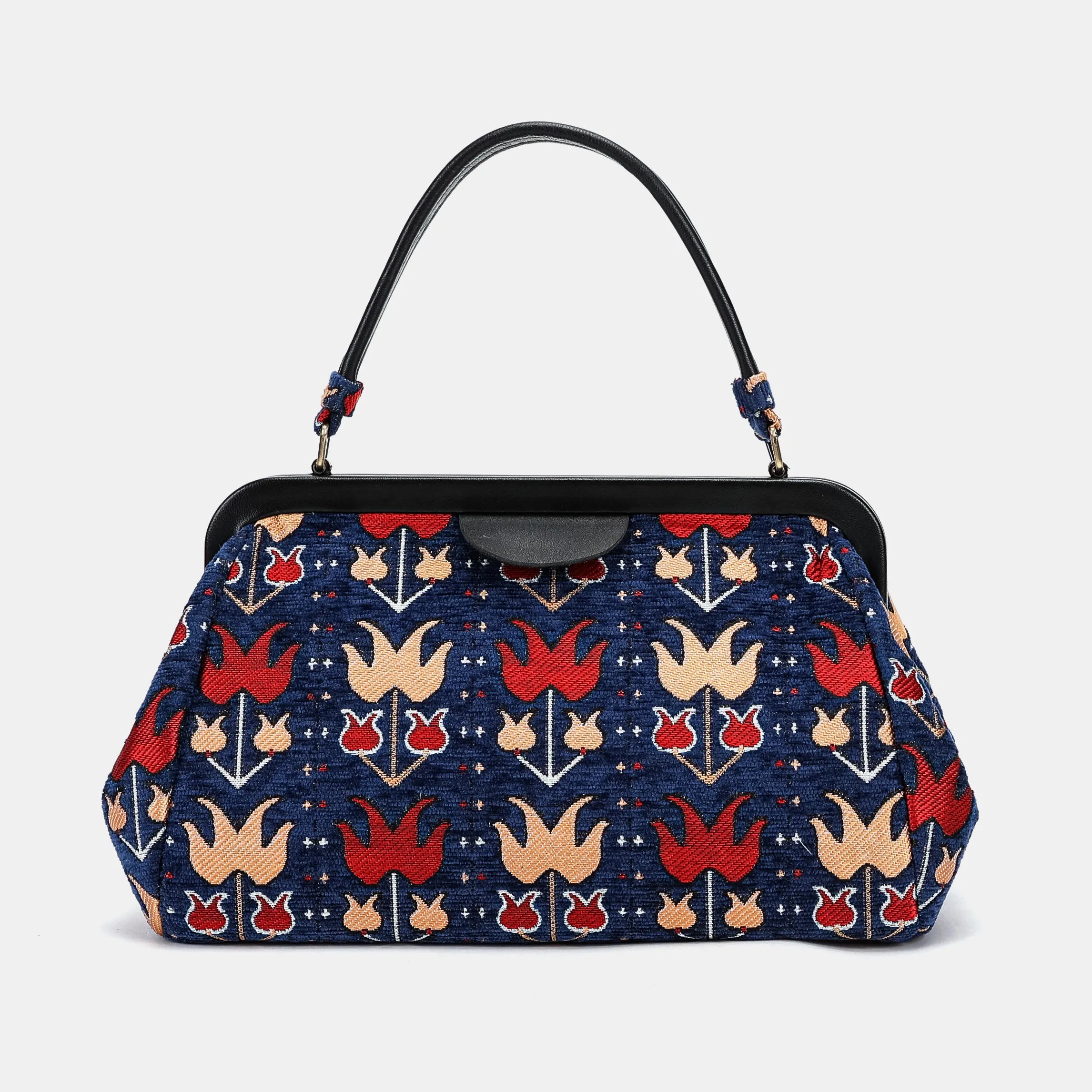 Poppy Bloom Top Handle Purse Carpetbag of America main