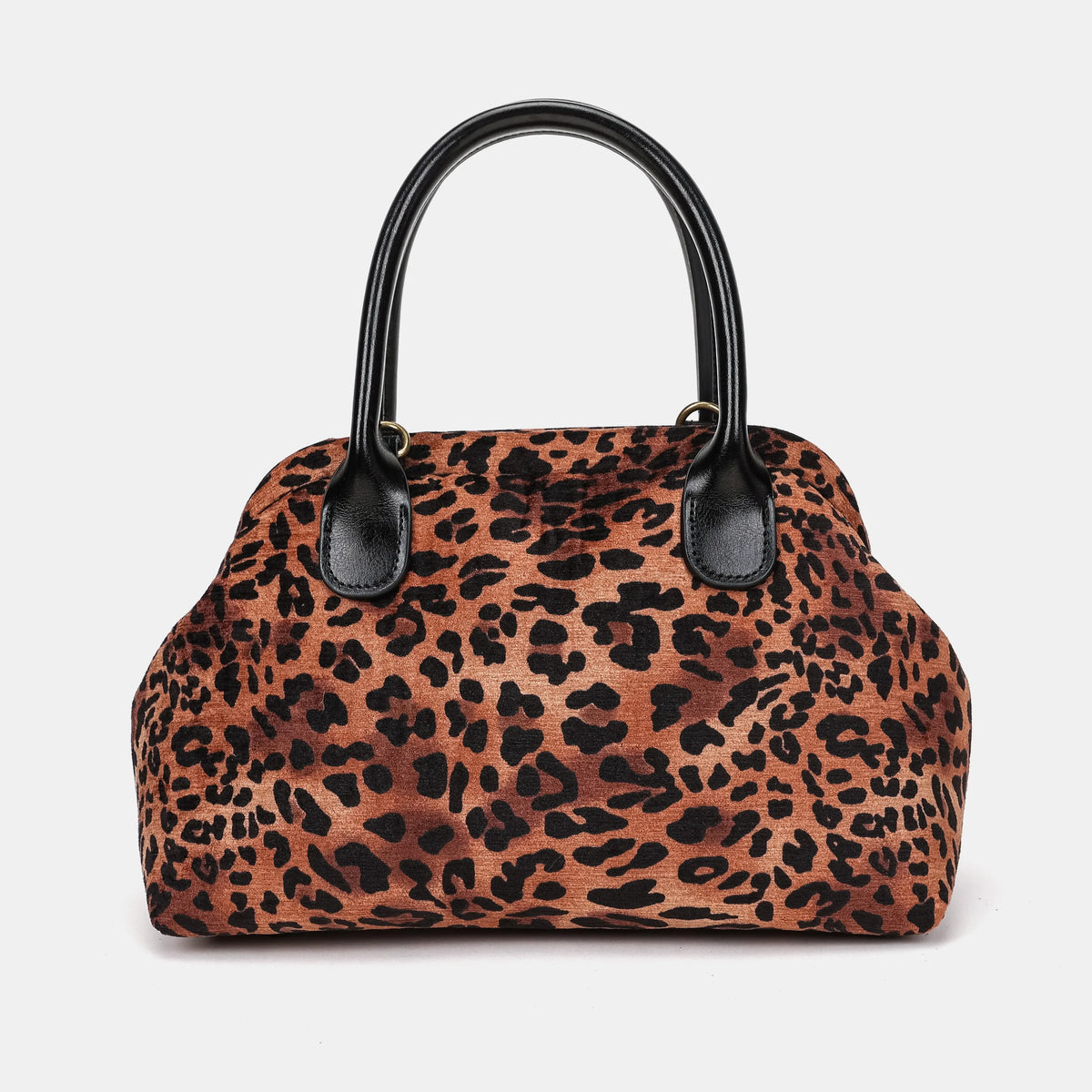 Leopard Classic Carpet Satchel Carpetbag of America back