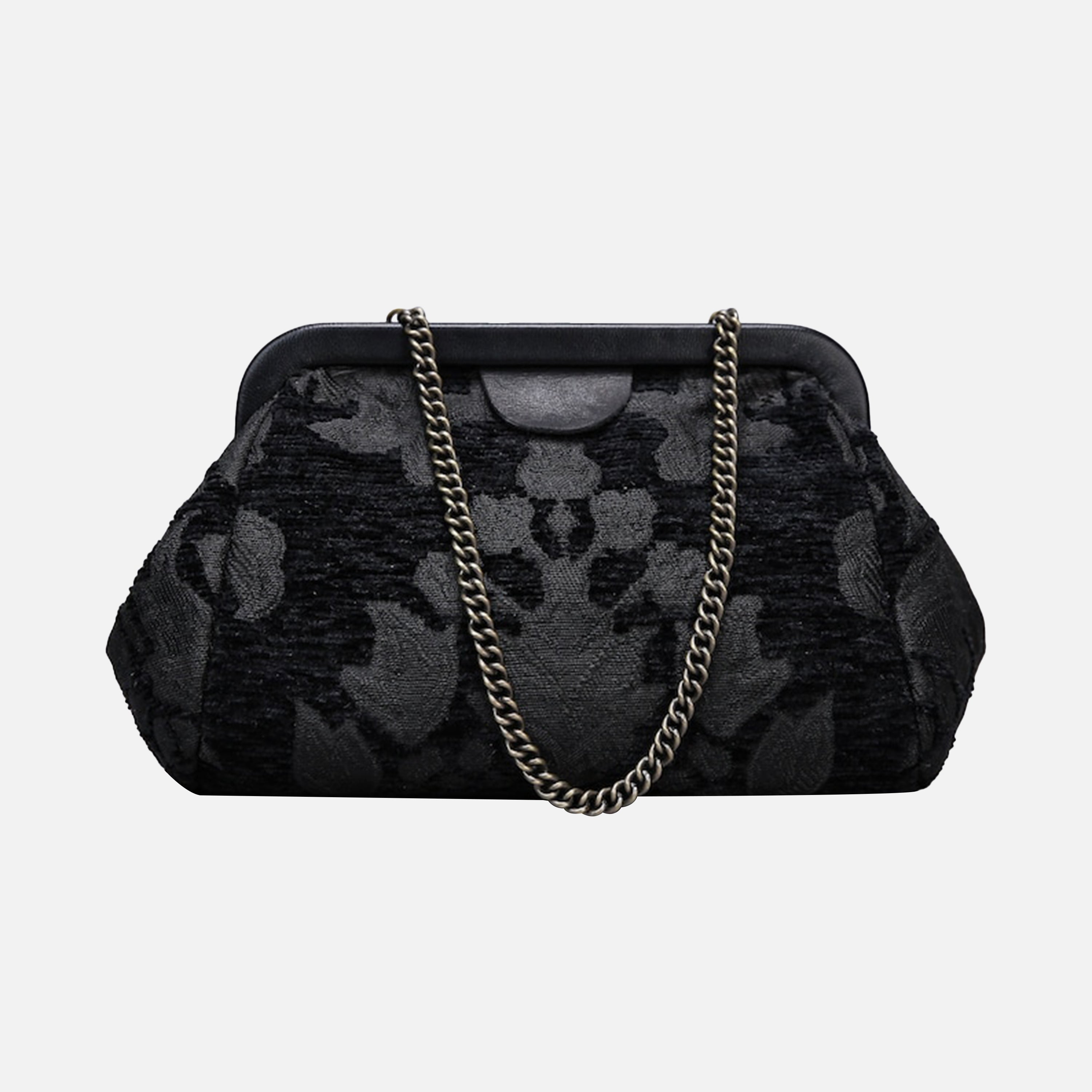 Victorian Blossom blk carpet bag MCW Handmade