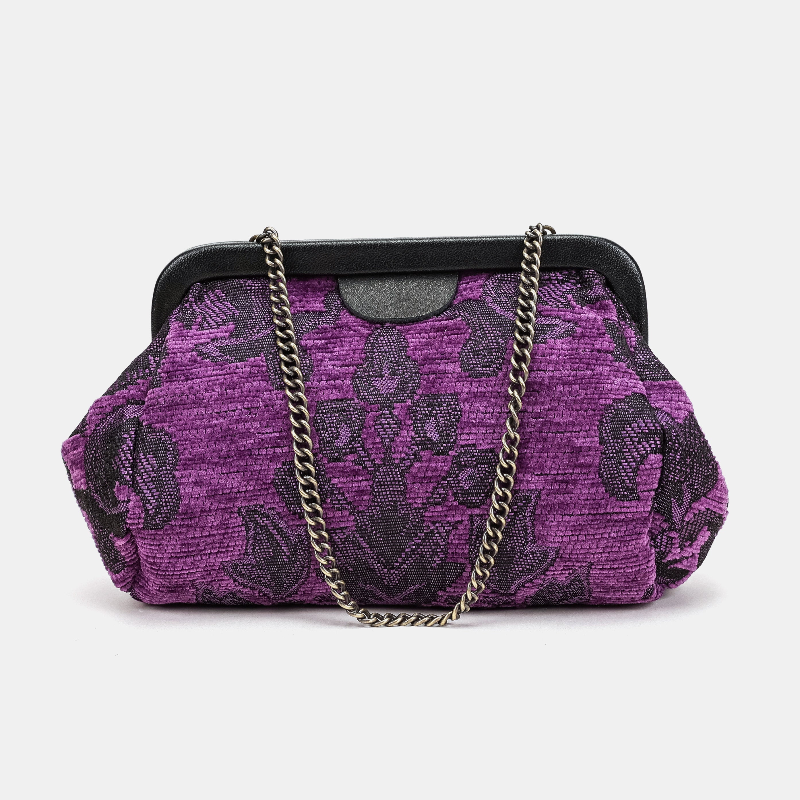Victorian Blossom purple Evening Bag Clutch Carpetbag of America main