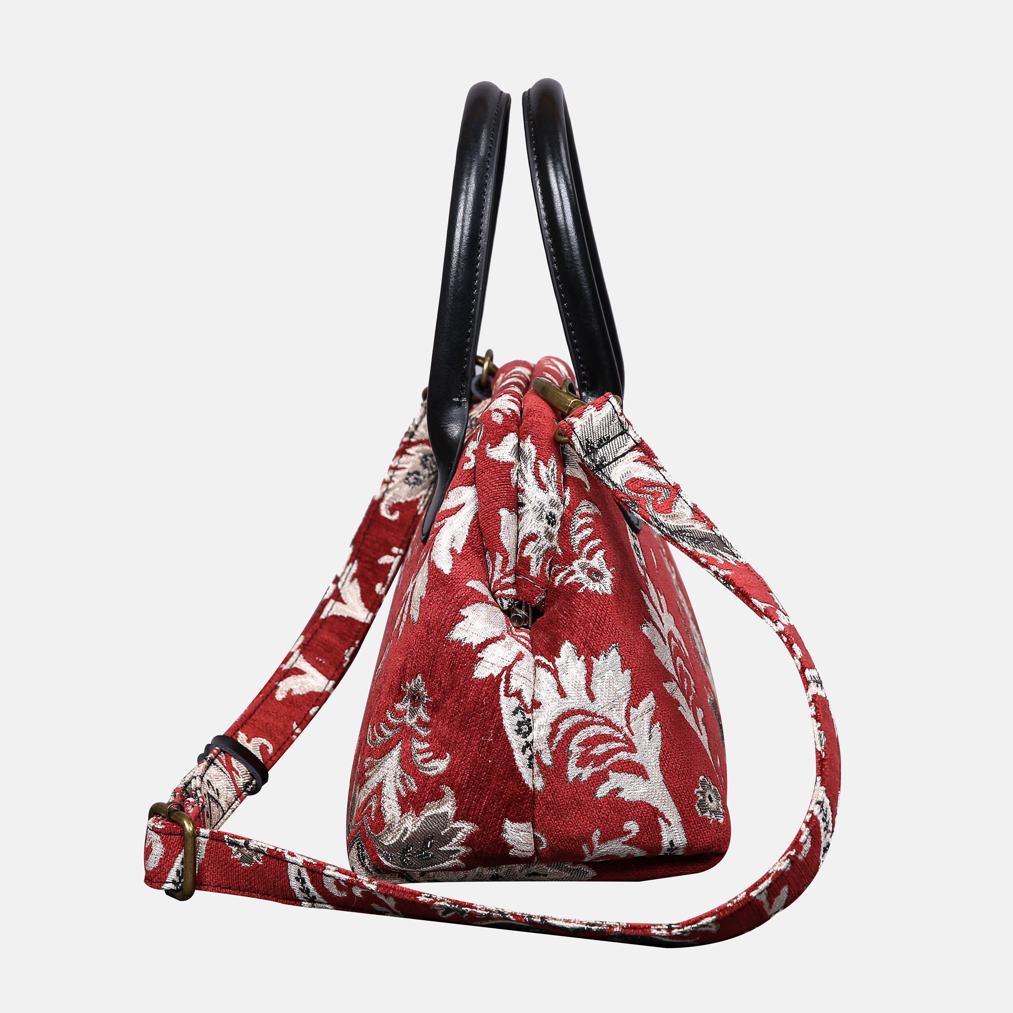 Scalamandre Elizabeth Red Carpet Satchel carpet bag MCW Handmade-2