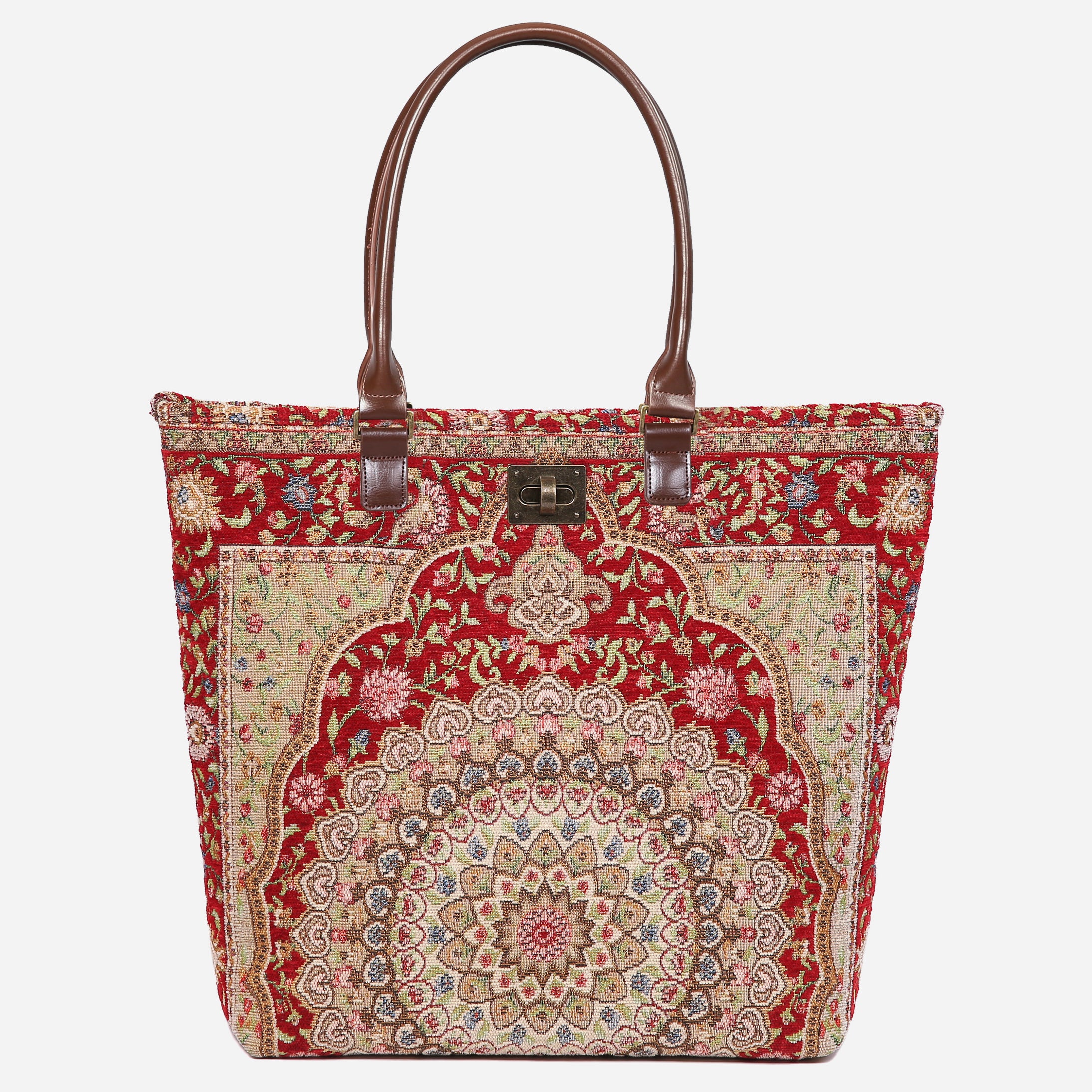 Oriental Red Carpet Tote Shopper Carpetbag of America main
