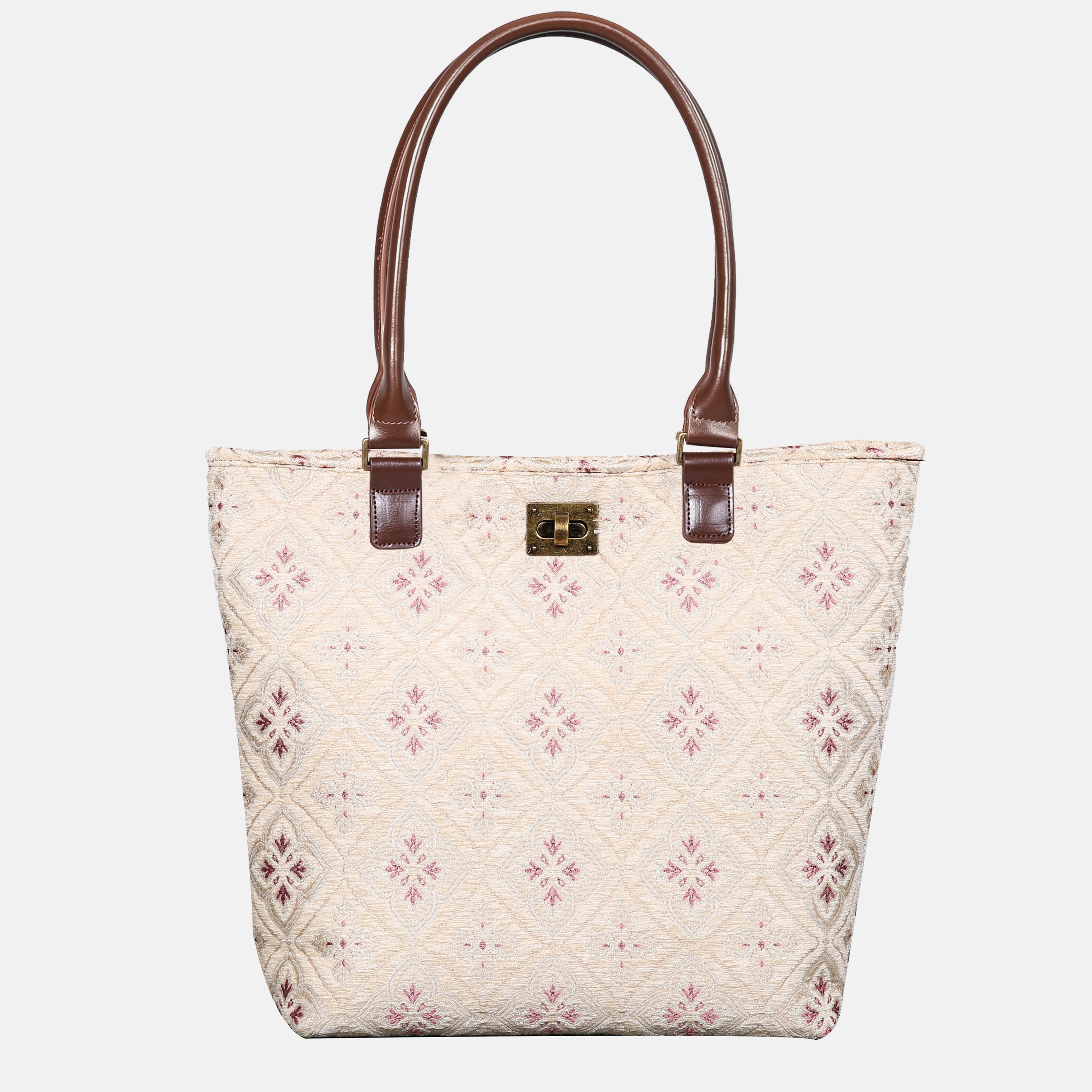 Ethnic Cream Carpet Tote Shopper