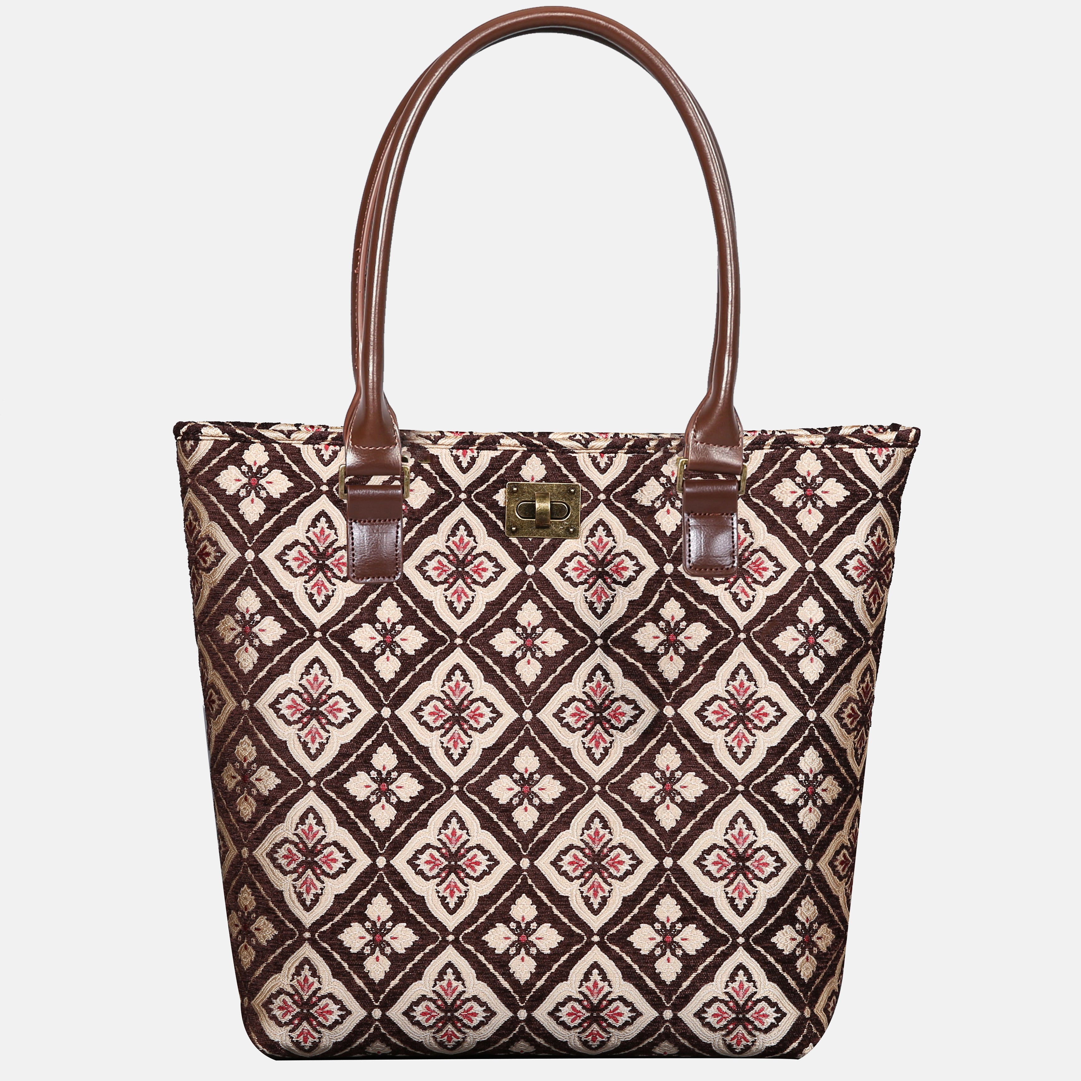 Ethnic Brown Carpet Tote Shopper
