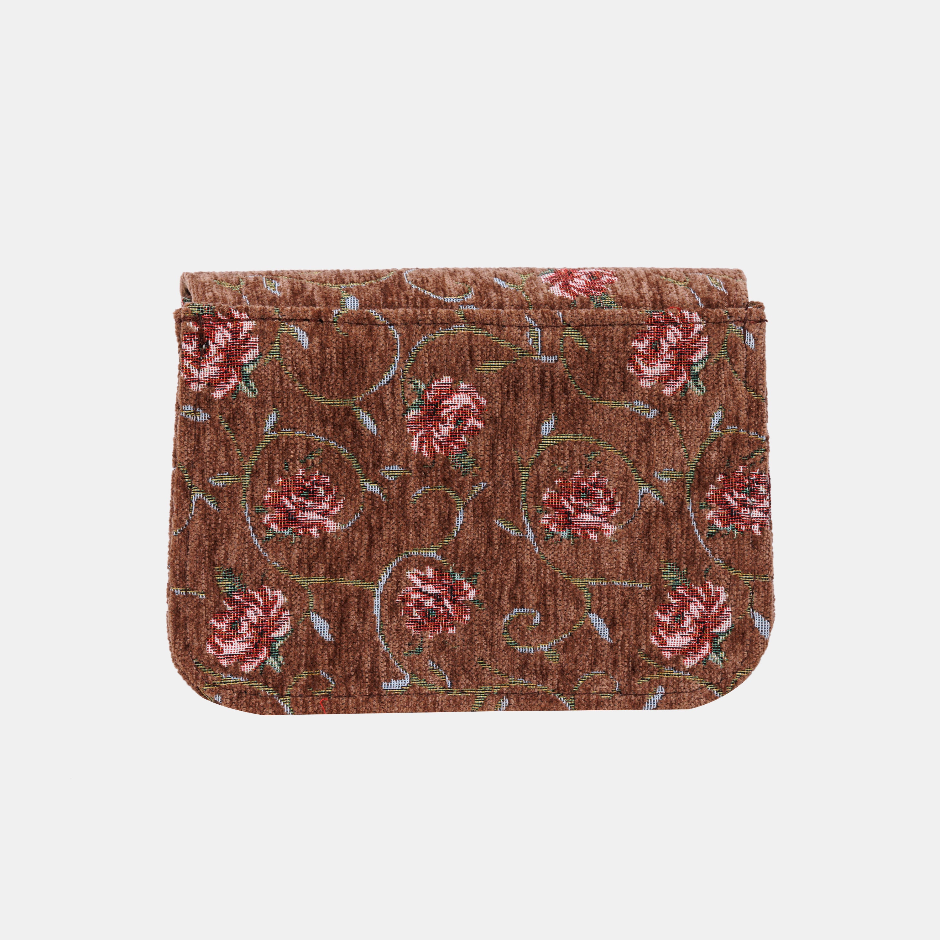 Climbing Rose Flap Crossbody Bag carpet bag MCW Handmade-6