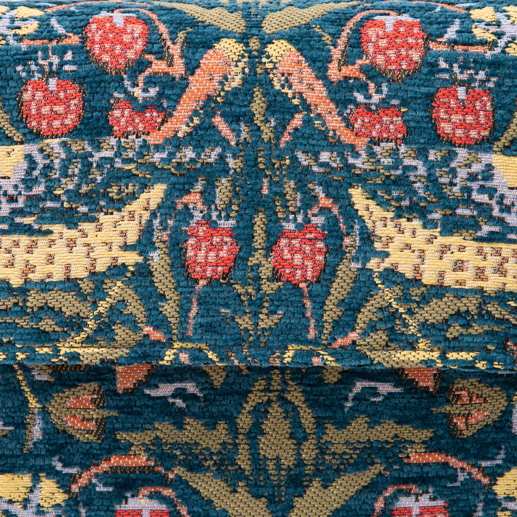 William Morris Strawberry Thief Flap Crossbody Bag pattern