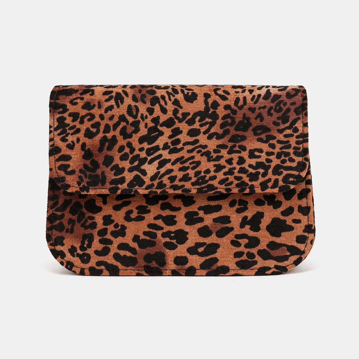 Leopard Classic Flap Crossbody Bag Carpetbag of America front