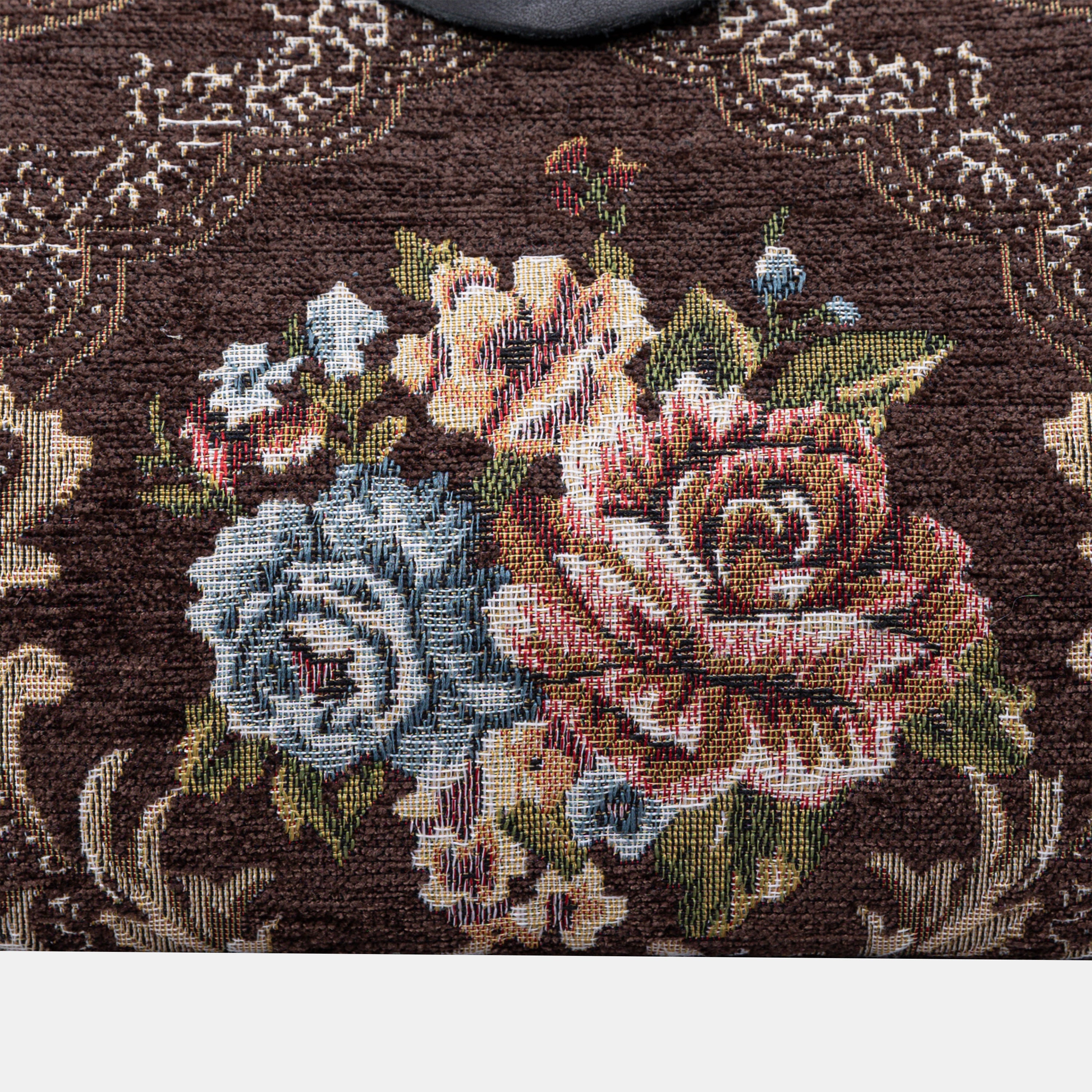 Floral Brown Shoulder Bag