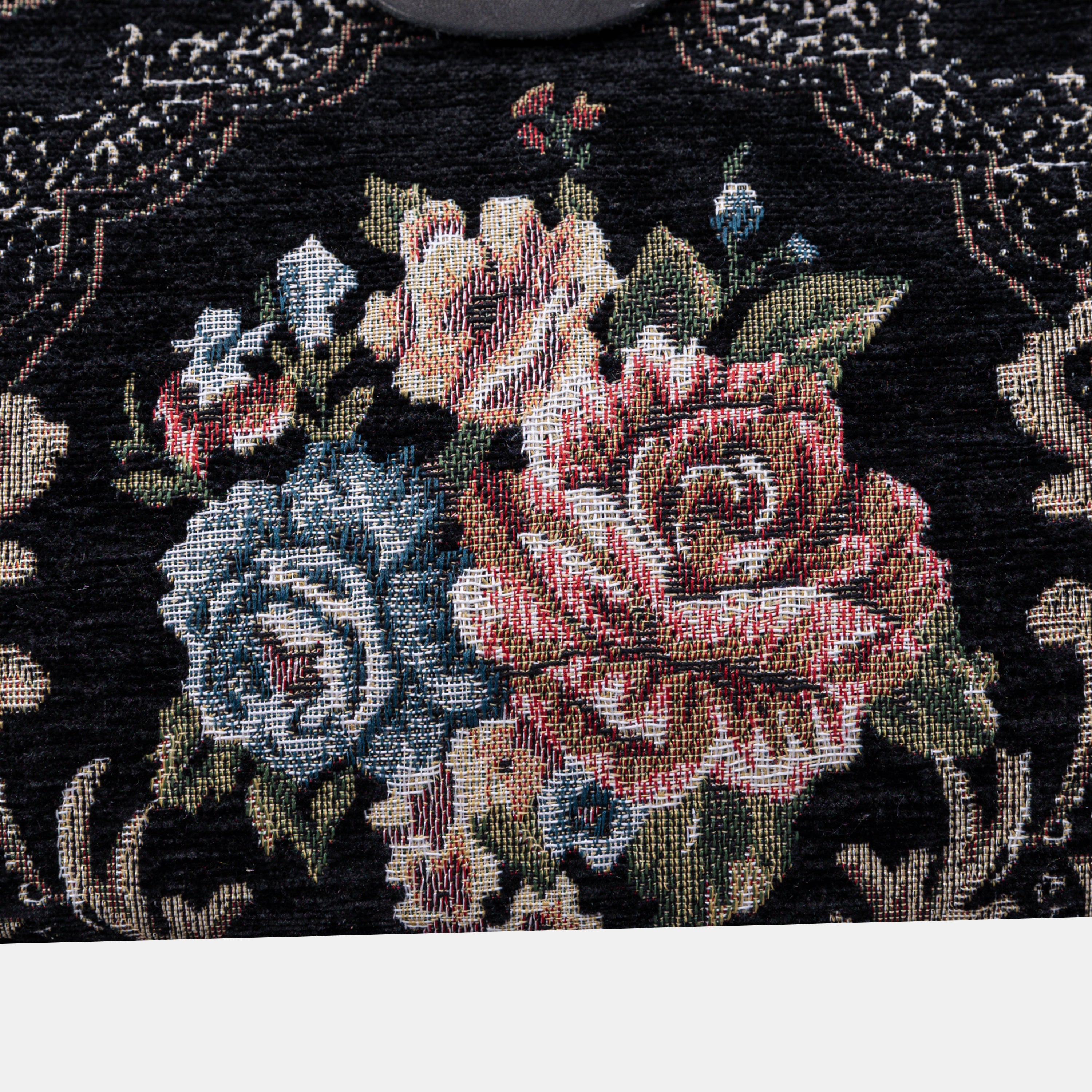 Floral Black Shoulder Bag