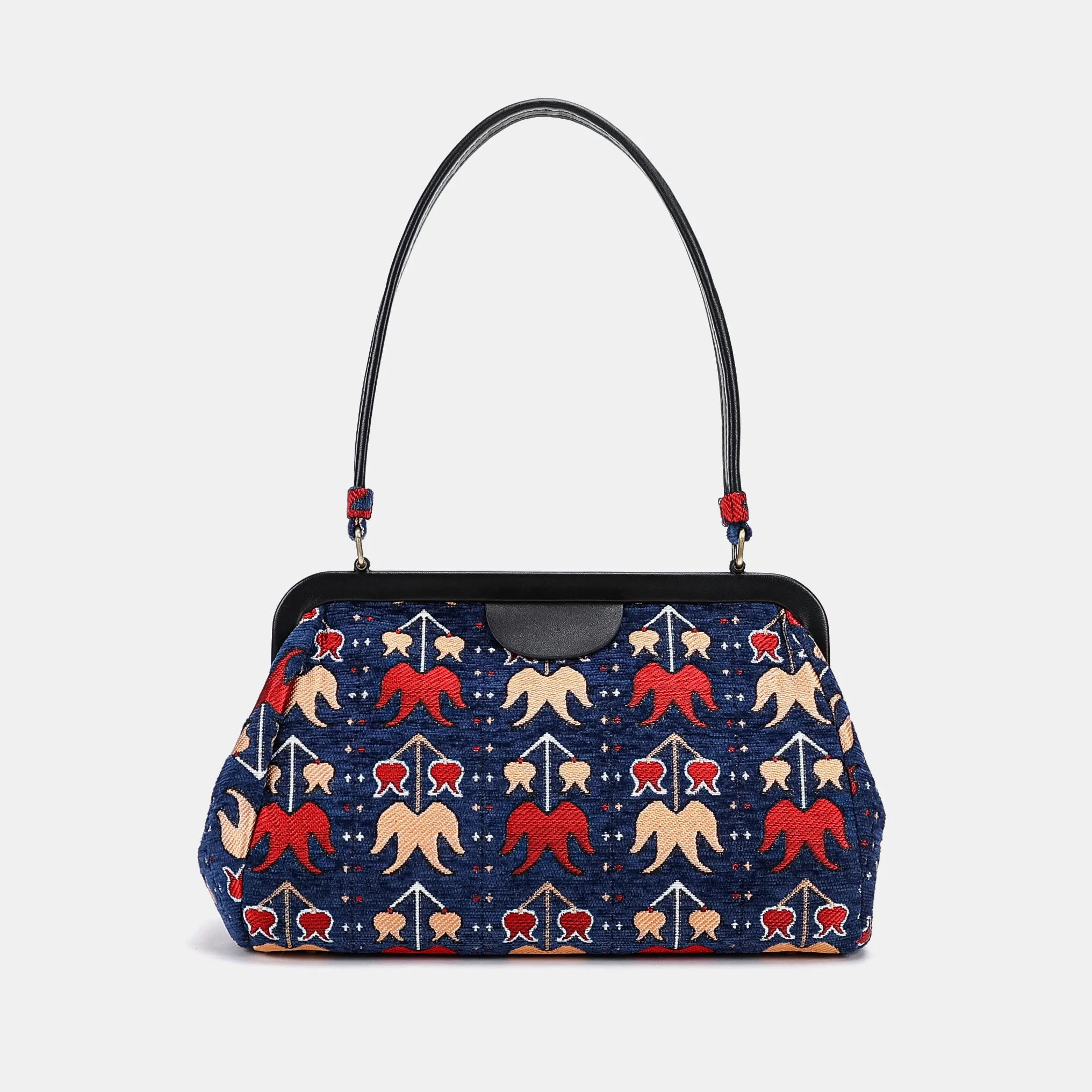 Poppy Bloom Shoulder Carpet Bag back