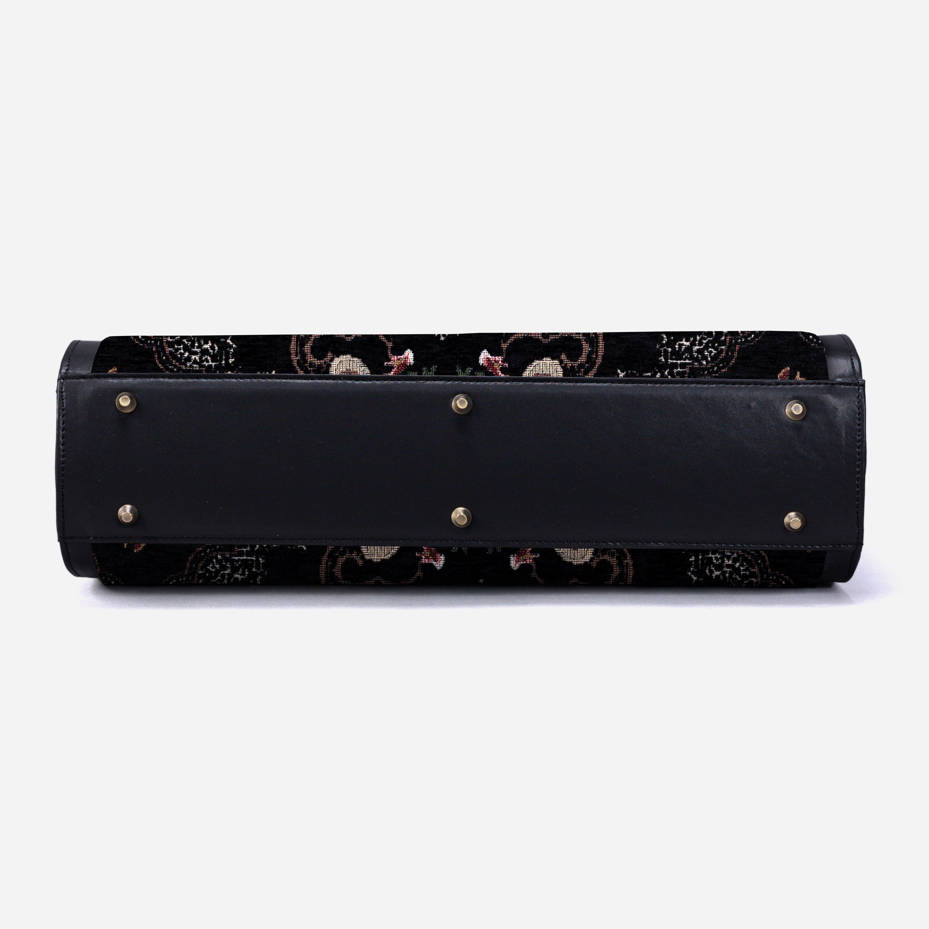 Floral Blue Business Tote bottom