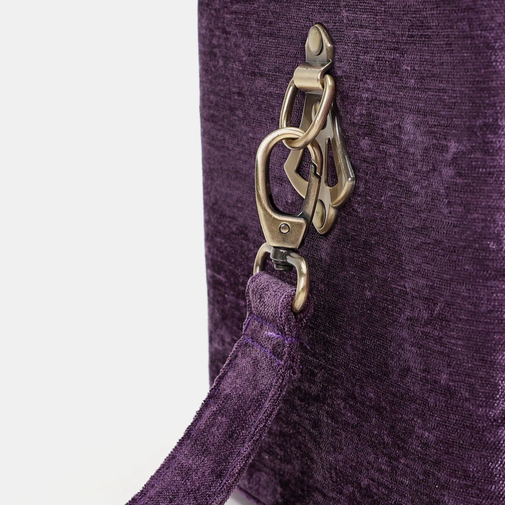 Solid Purple Josephine Large Train Case of America clasp