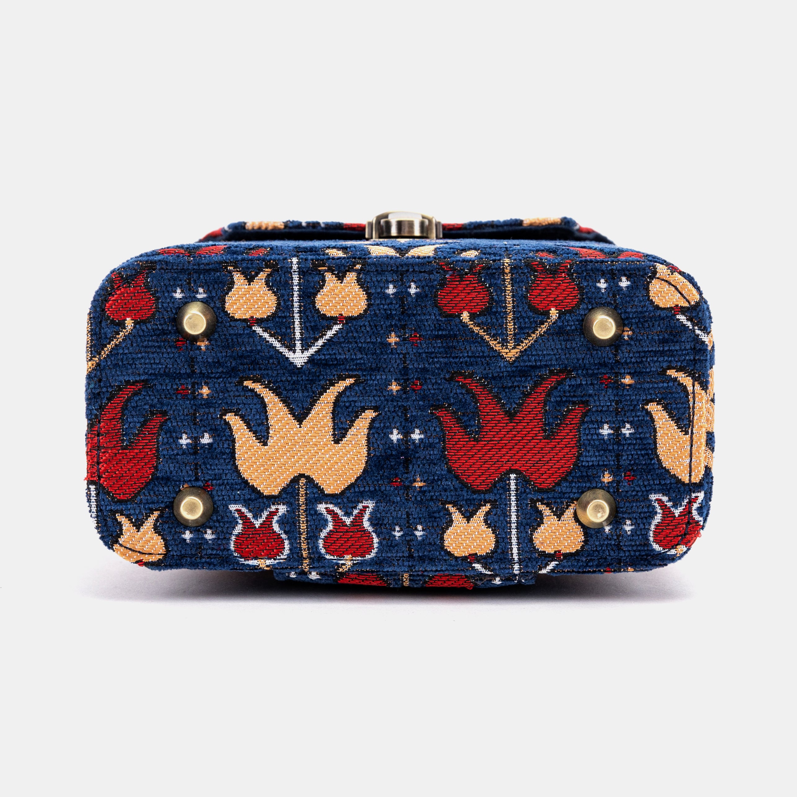 Poppy Bloom Emma Small Train Case Crossbody of America bottom