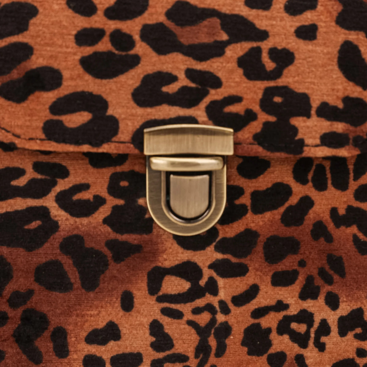 Leopard Classic Emma Small Train Case Crossbody of America buckle