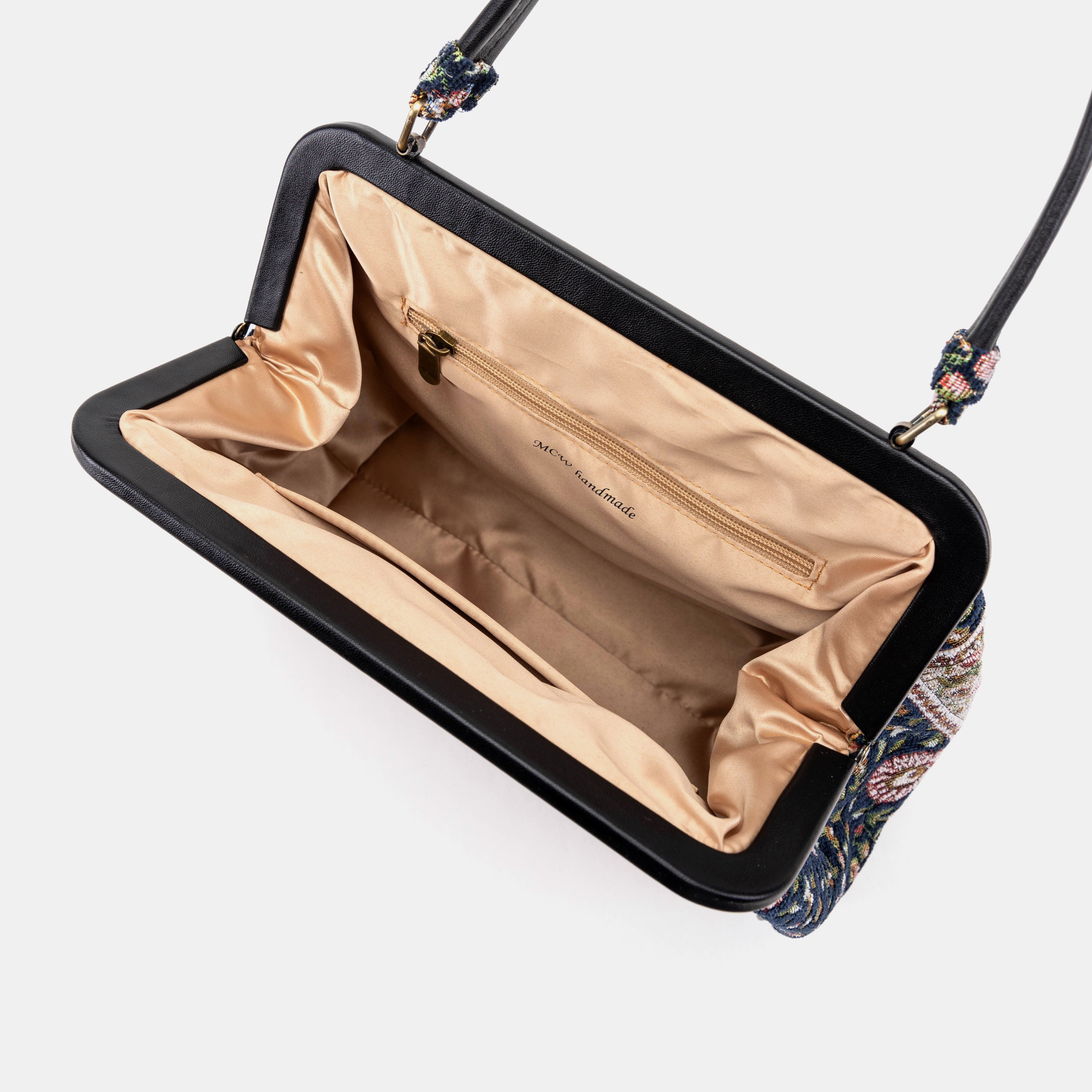 Oriental Navy Alma Shoulder Bag inside