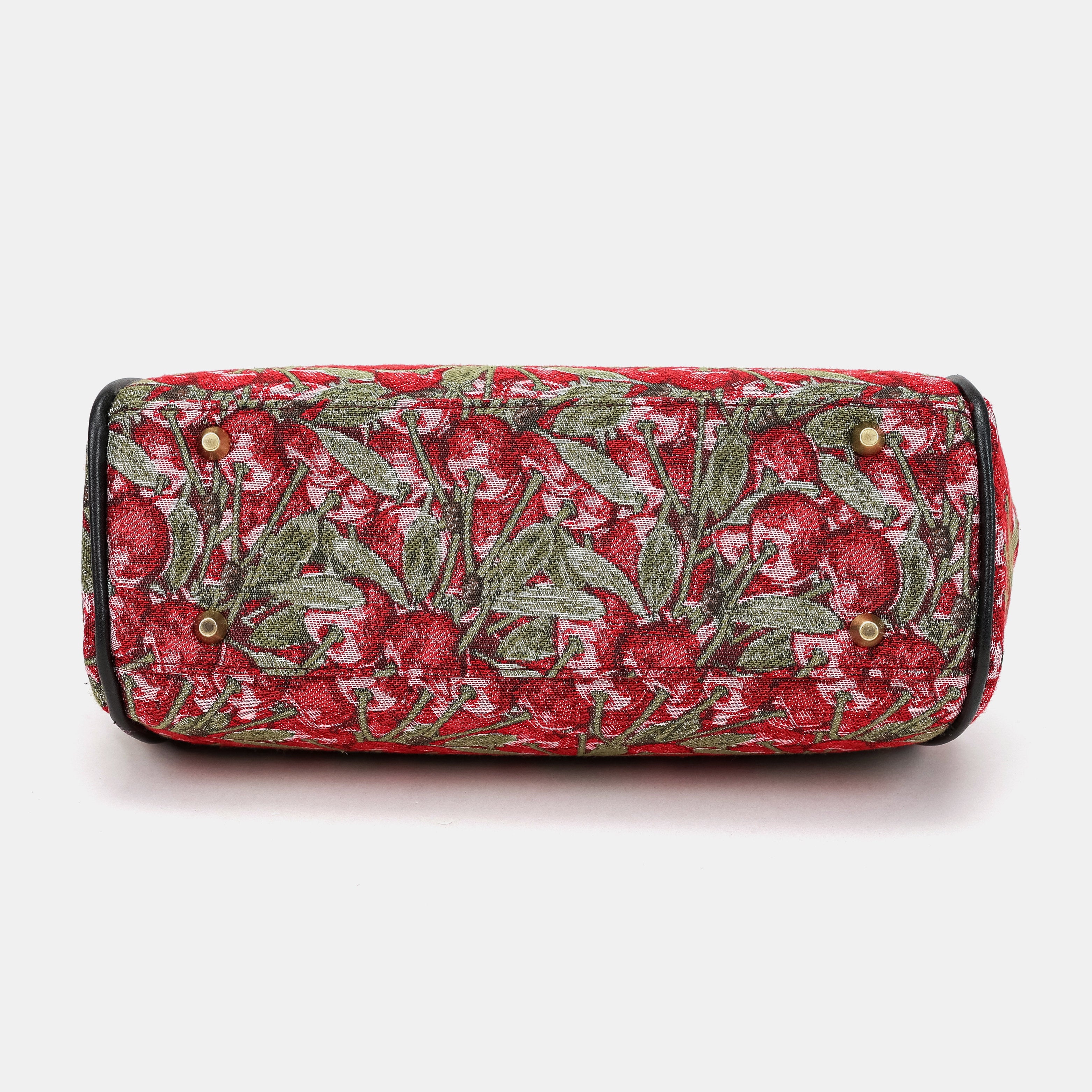 Cherry Cascade Alma Shoulder Bag Carpetbag of America bottom