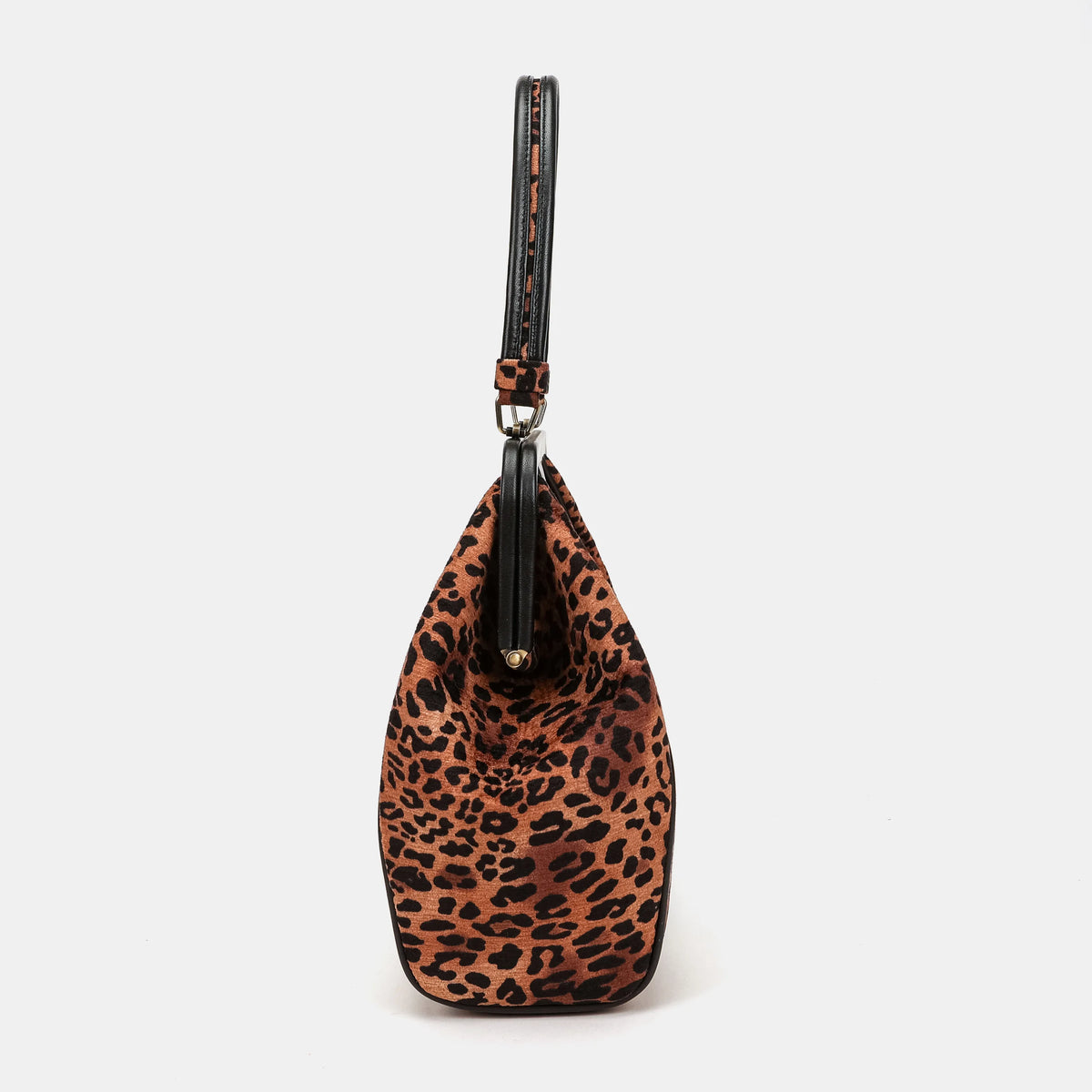 Leopard Classic Alma Shoulder Bag Carpetbag of America side