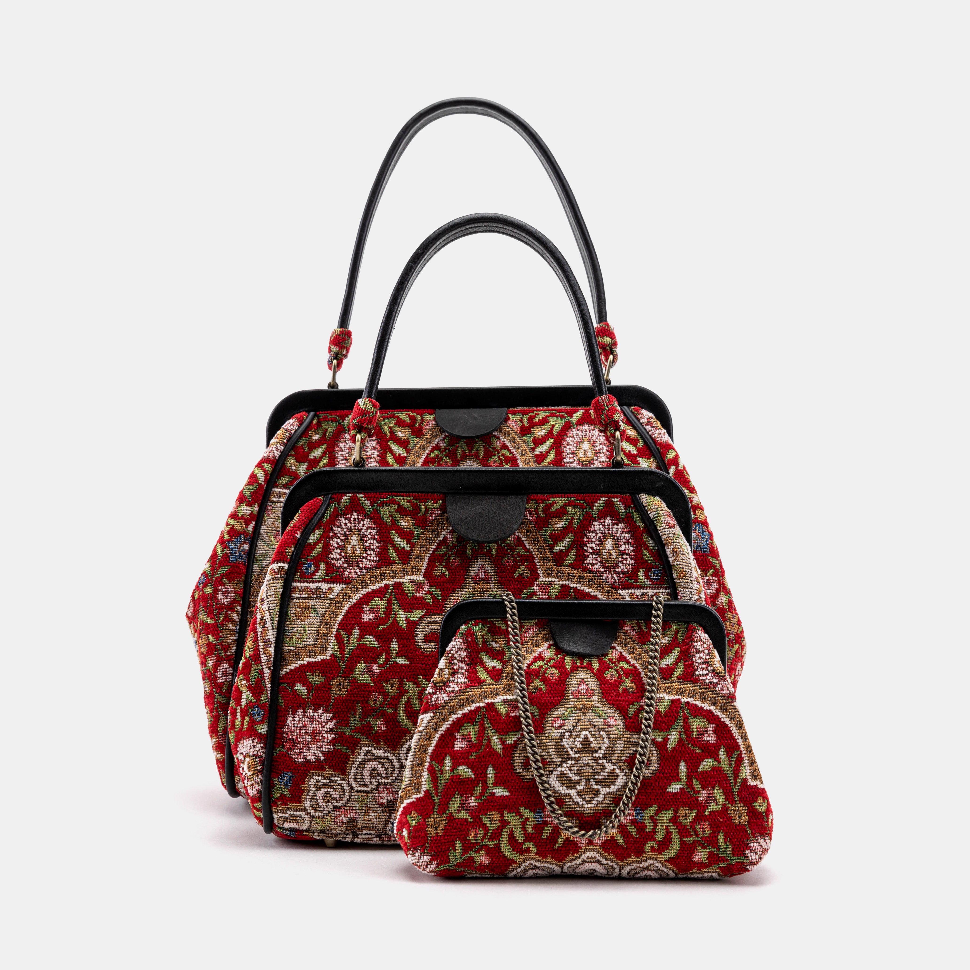 Oriental Red Alma Clutch