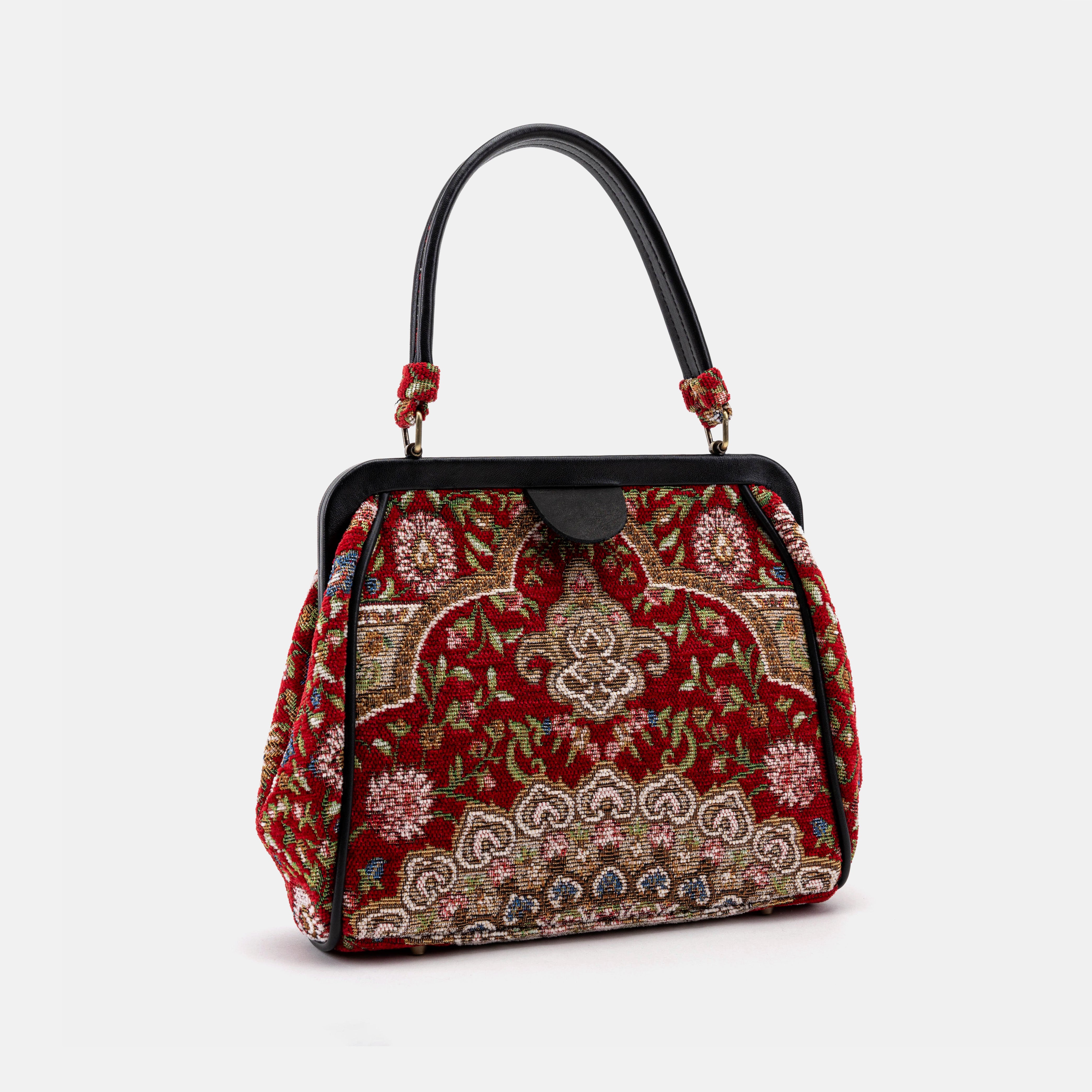 Oriental Red Alma Satchel front side