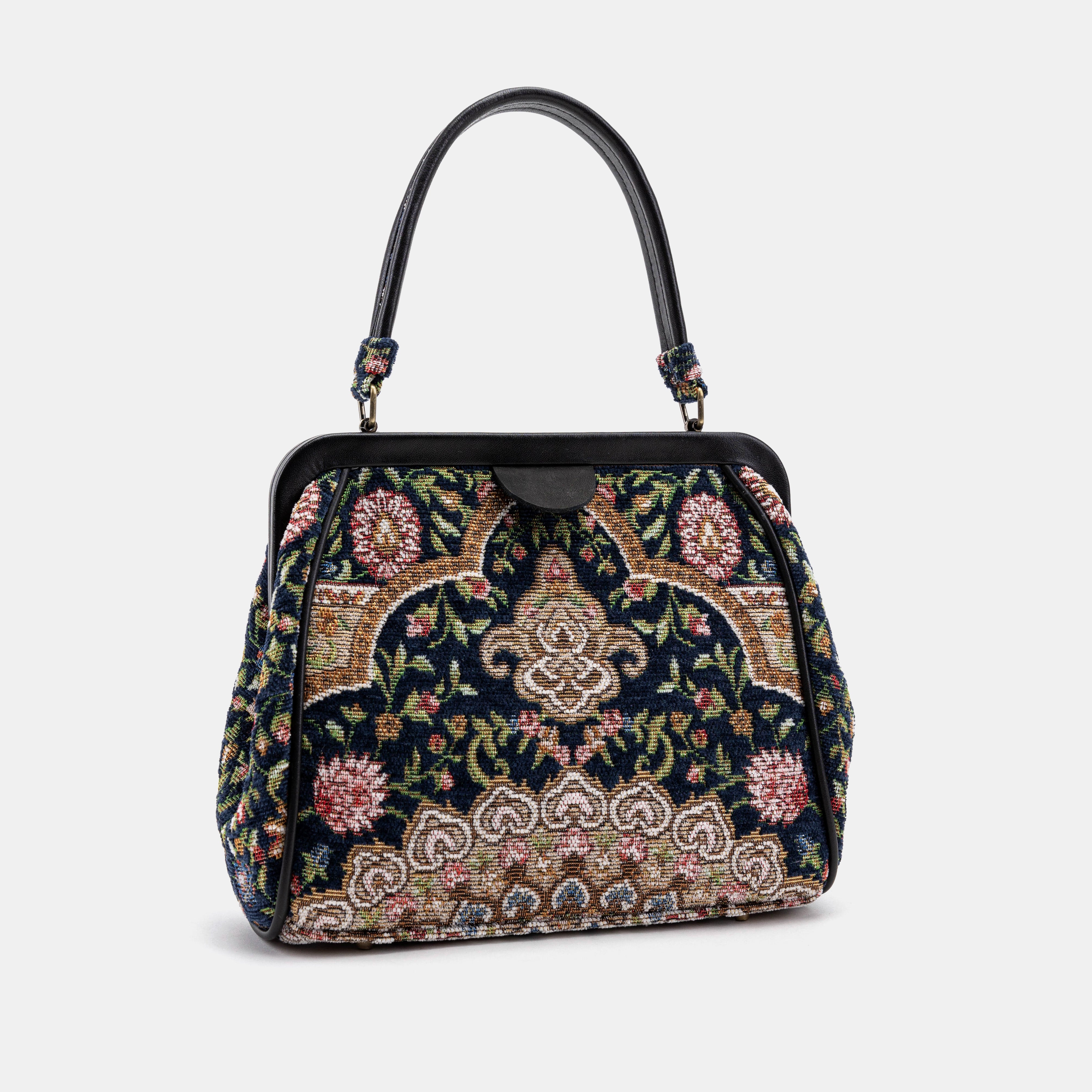 Oriental Navy Alma Satchel front side