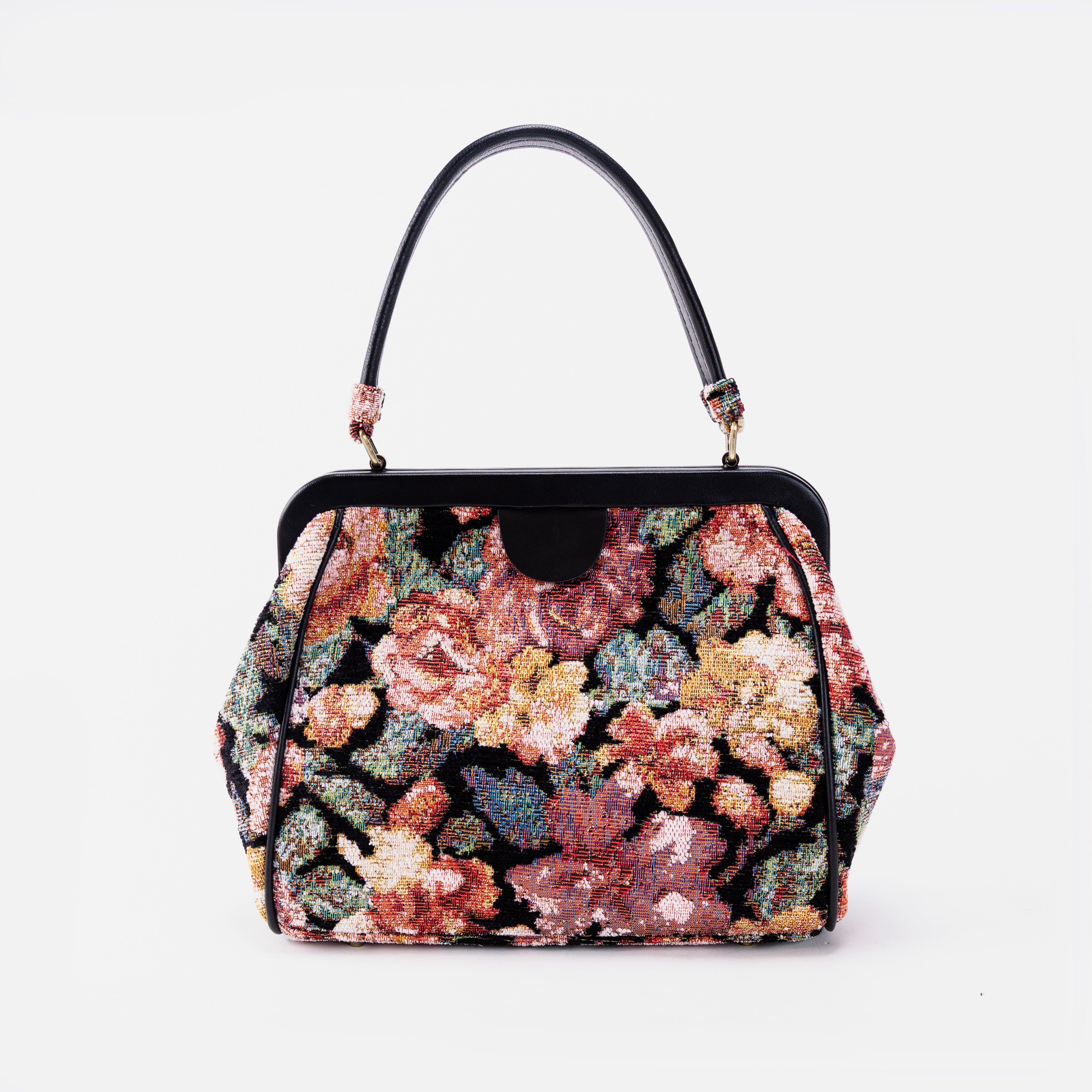 Floral Rose Alma Satchel Carpet Bag main