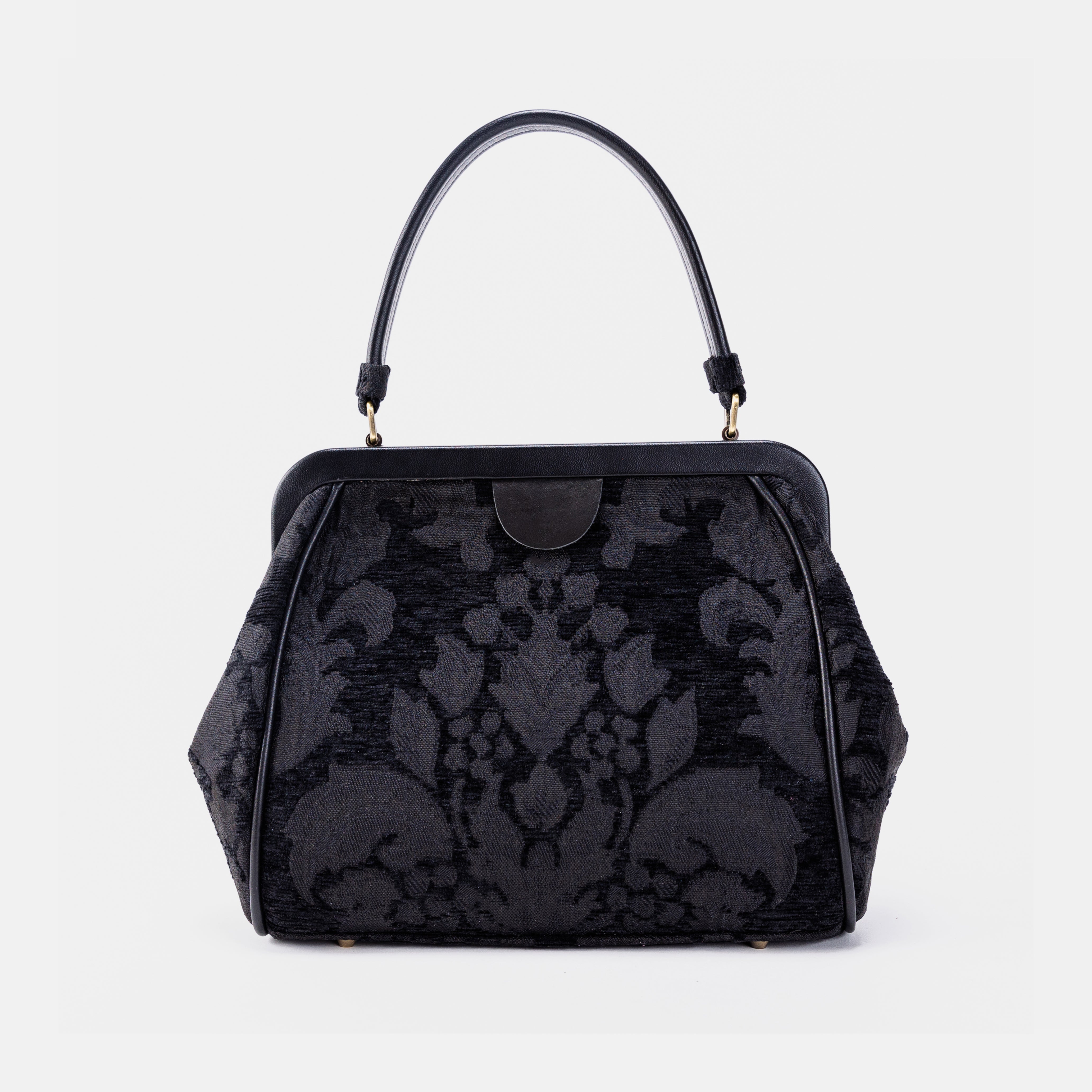 Victorian Blossom Black/Black Alma Satchel main
