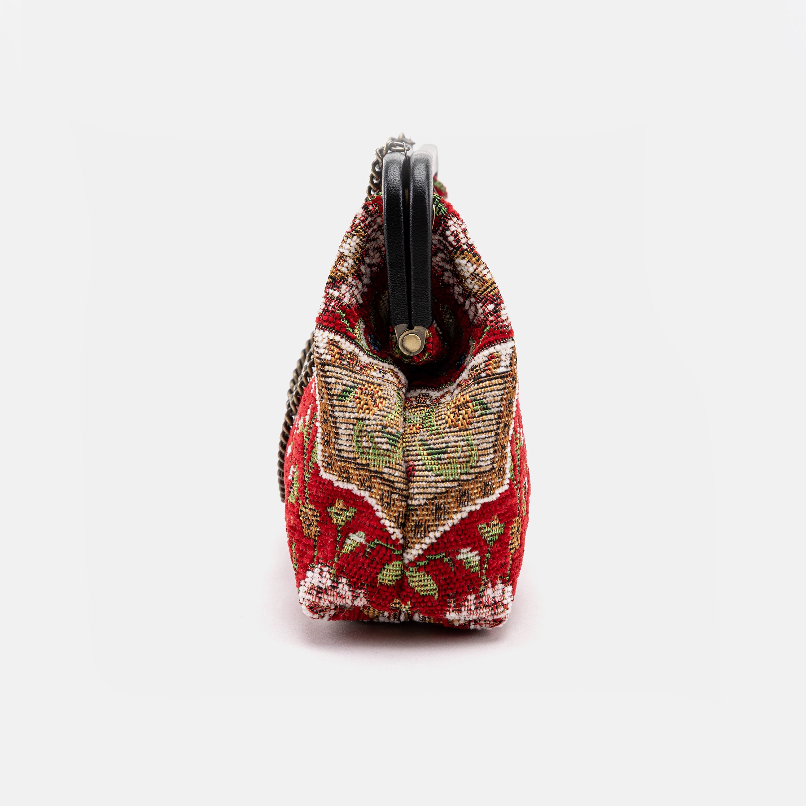 Oriental Red Alma Clutch side
