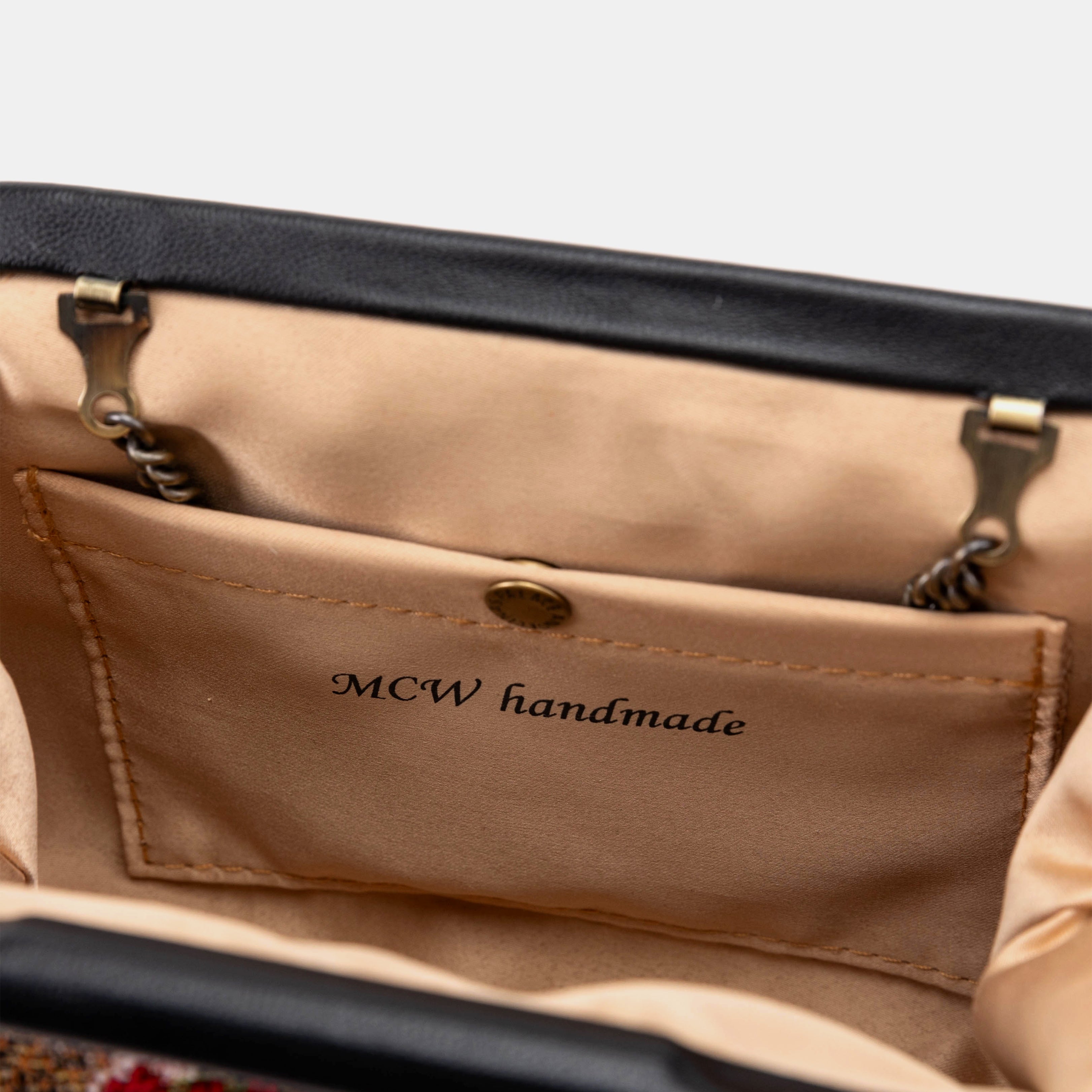 Oriental Red Alma Clutch logo