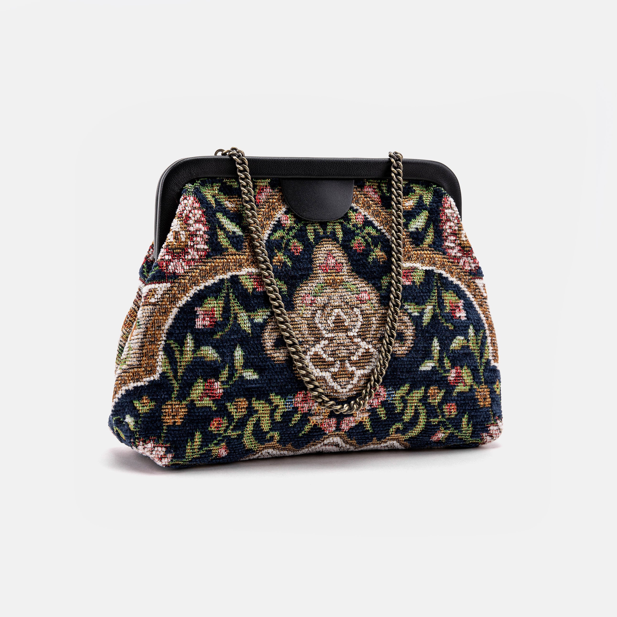 Oriental Navy Alma Evening Clutch Bag main