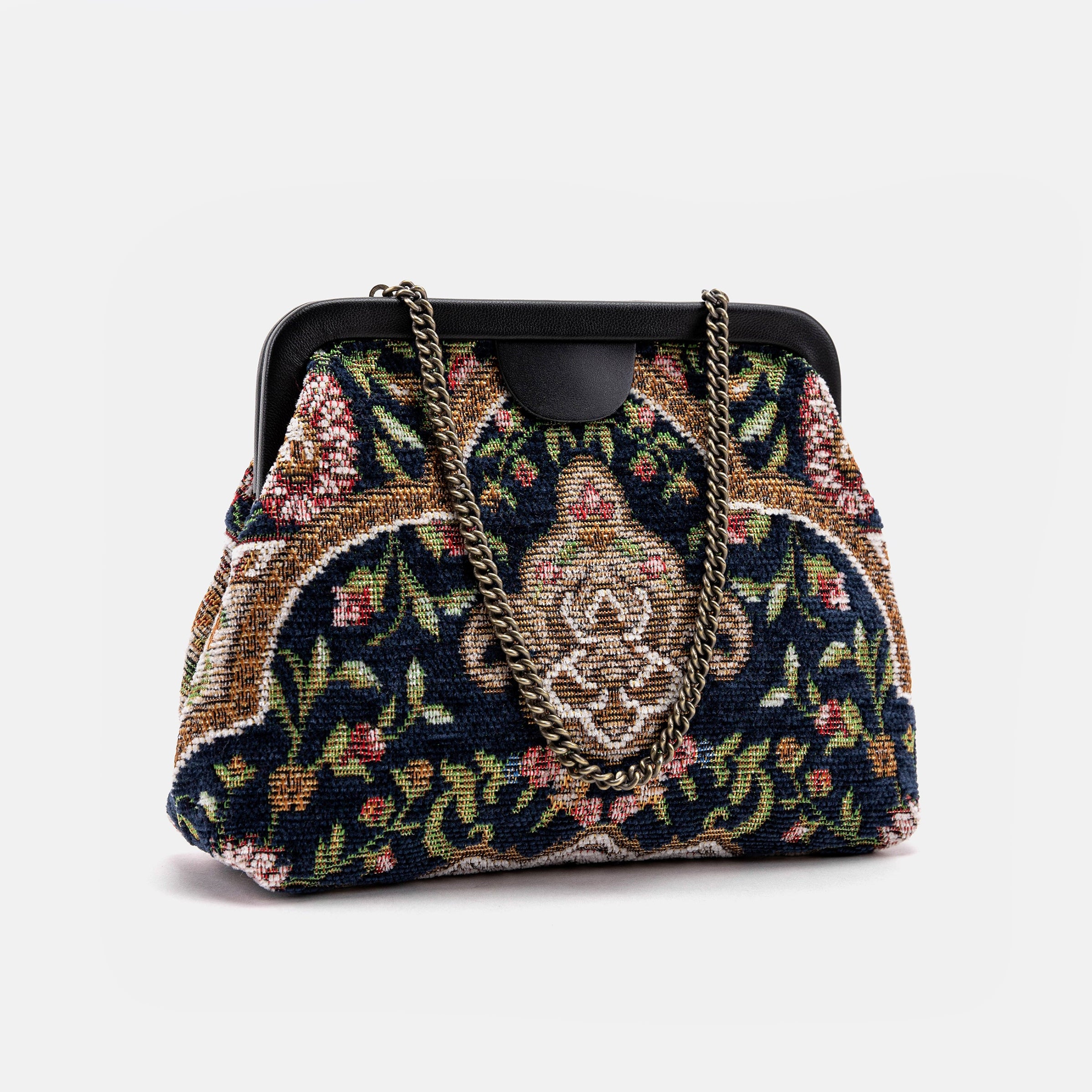 Oriental Navy Alma Evening Clutch Bag main